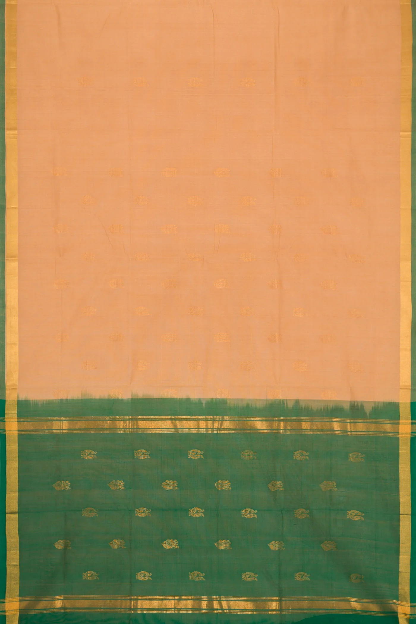 Sandal Uppada Cotton Saree - Image 3