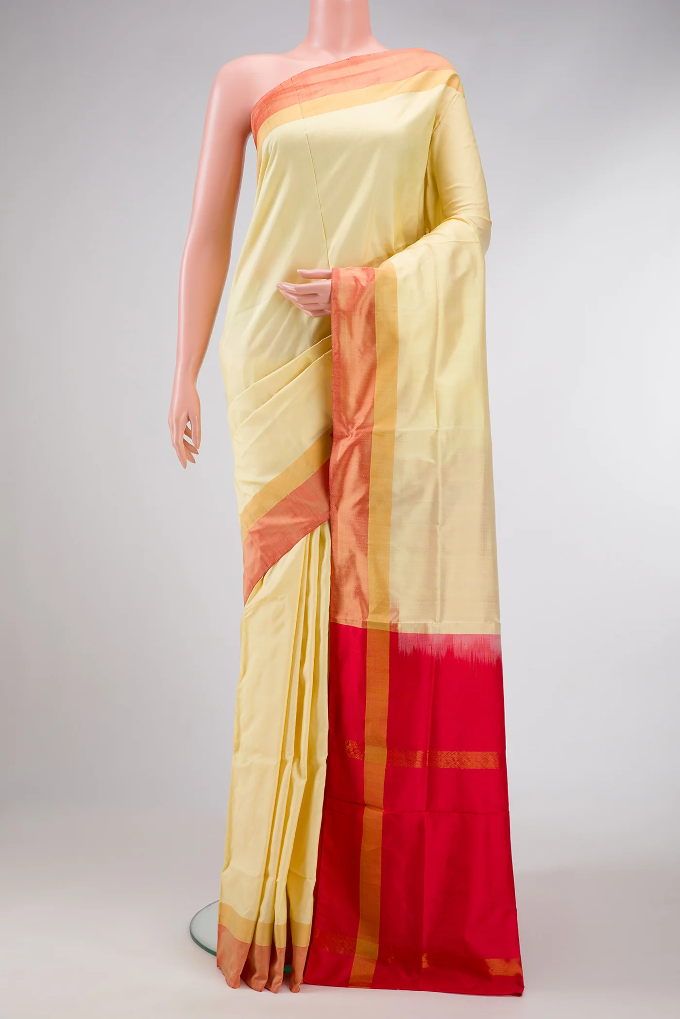 Cream Uppada Silk Saree