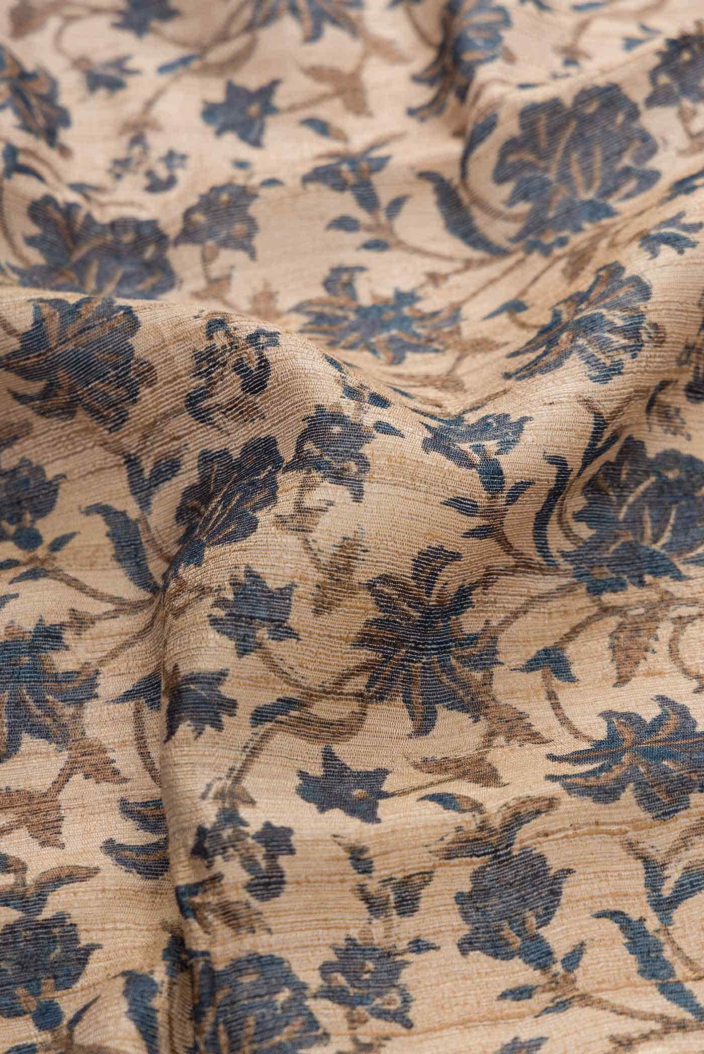 Sandal Jute Silk Saree - Image 2