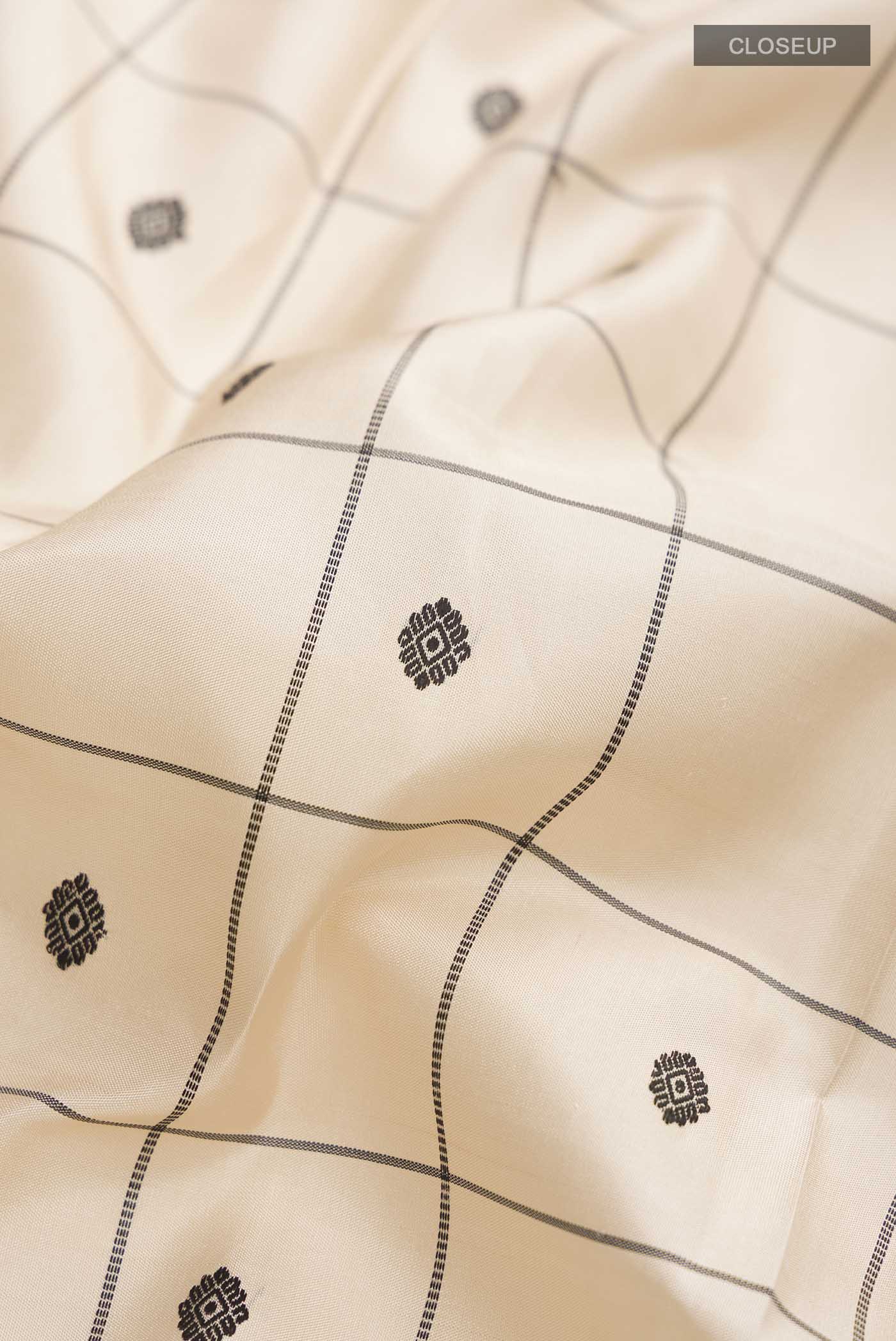 Sandal Kanjivaram Silk Saree - Image 2