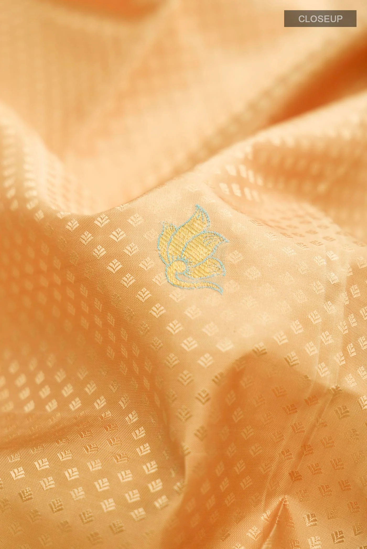 Sandal Kanchipuram Silk Saree - Image 2