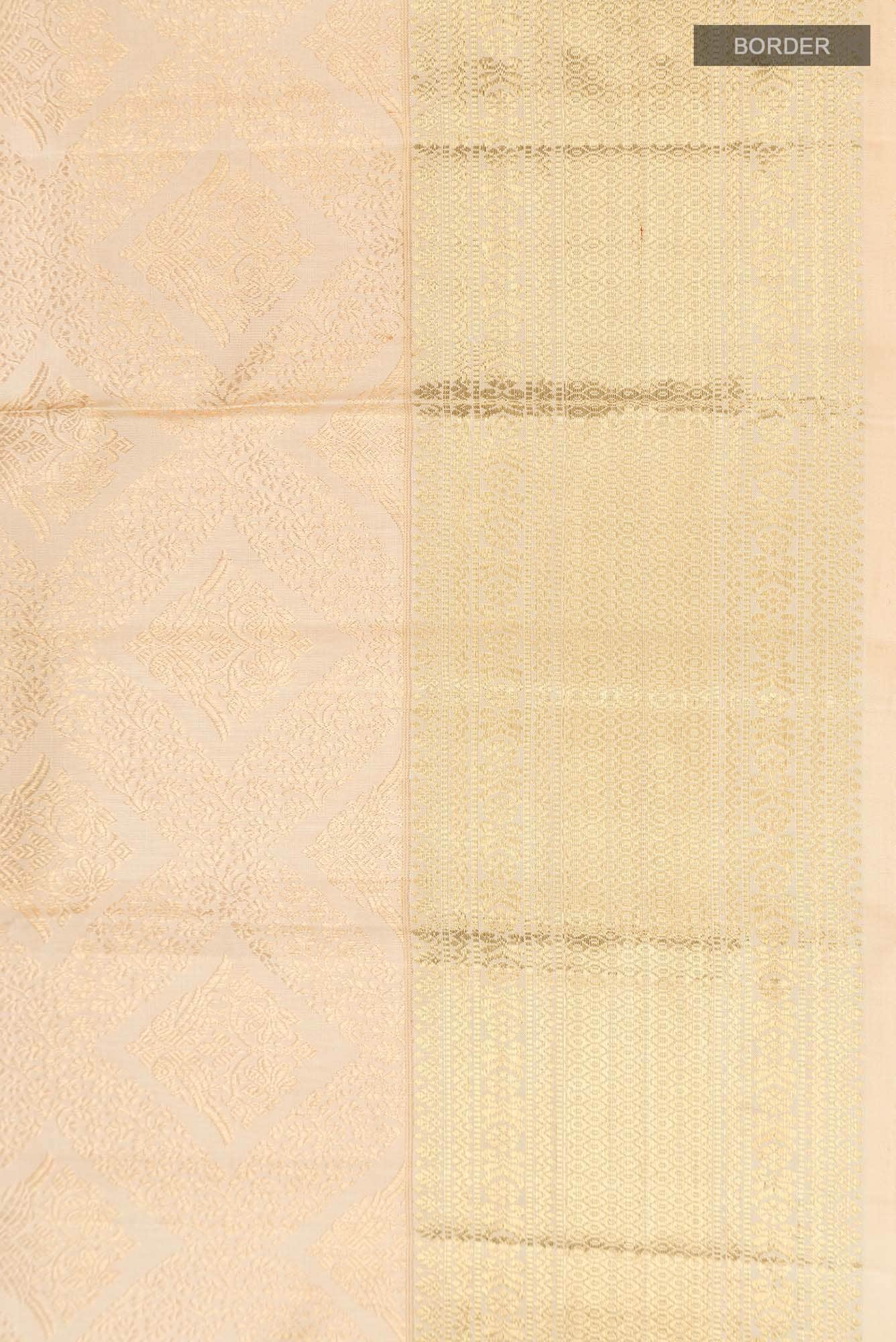 Sandal Kanchipuram Silk Saree - Image 6