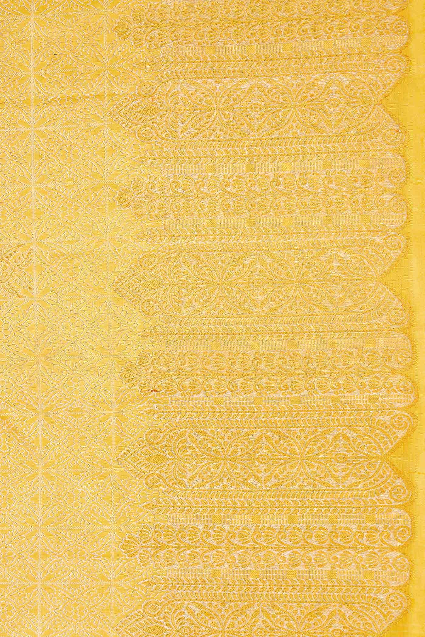 Sandal Kanjivaram Silk Saree - Image 6