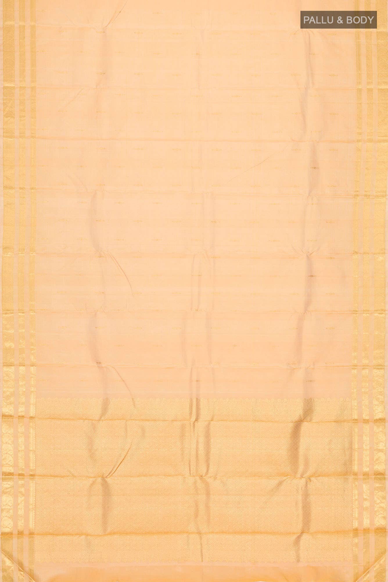 Sandal Kanchipuram Silk Saree - Image 4