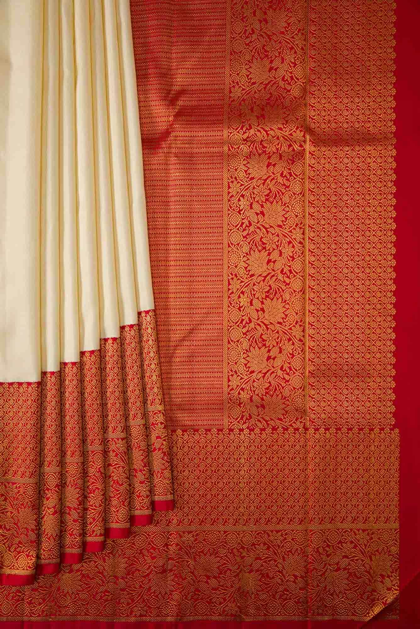 Pure Silk Pure Zari Sandal Dual Tone Kanjivaram Saree - Image 2