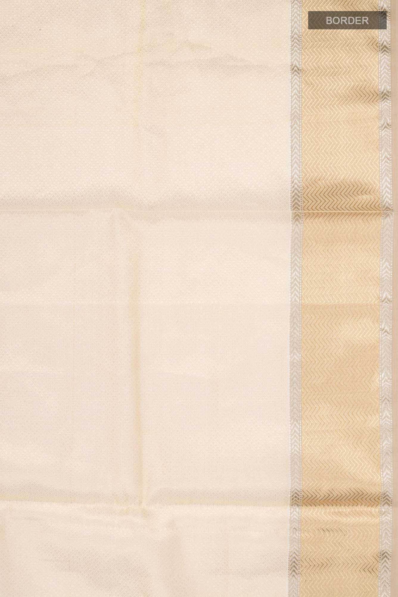 Sandal Maheshwari Tissue Silk Cotton Saree - Image 4