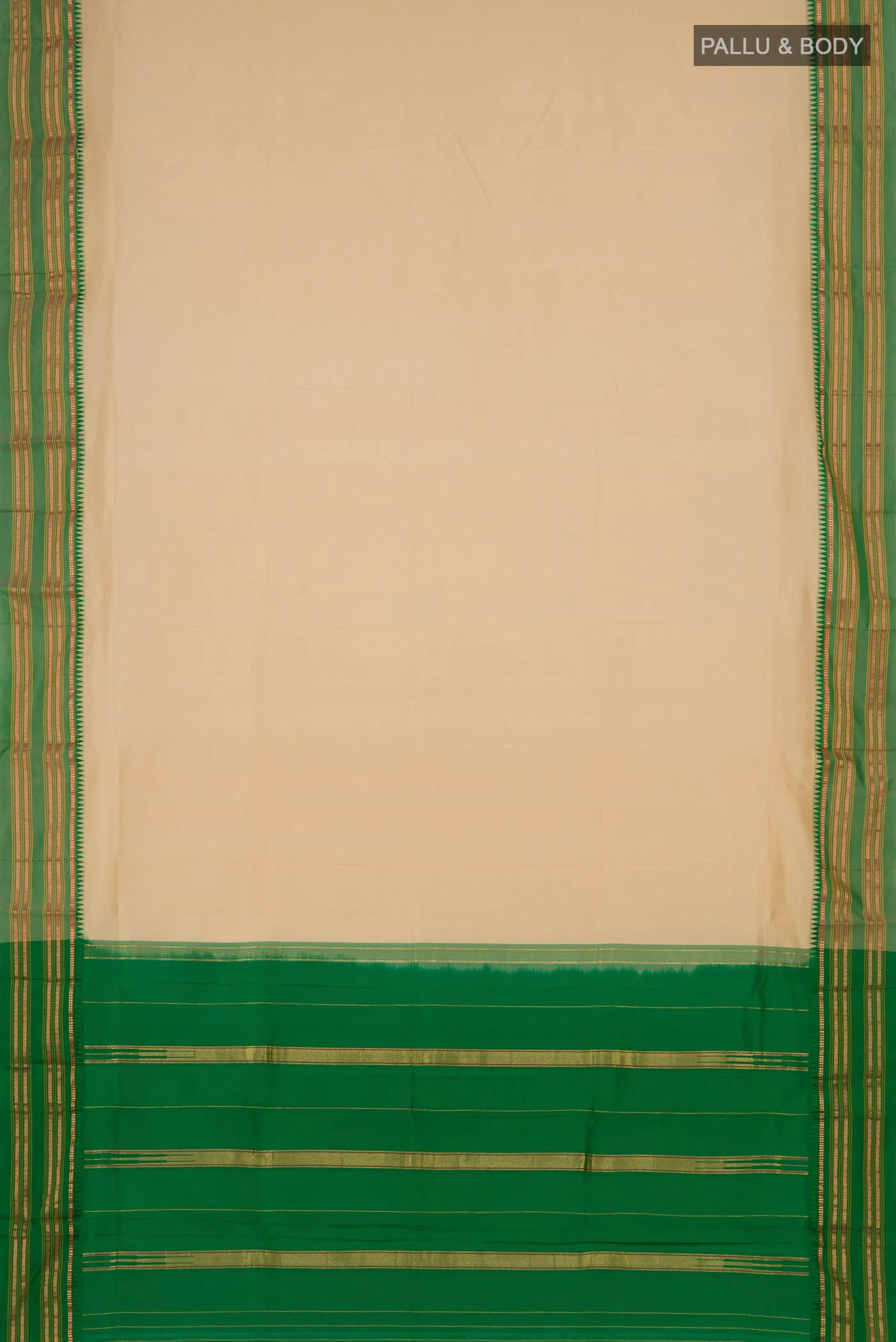 Sandal Narayanpet Silk Saree - Image 5