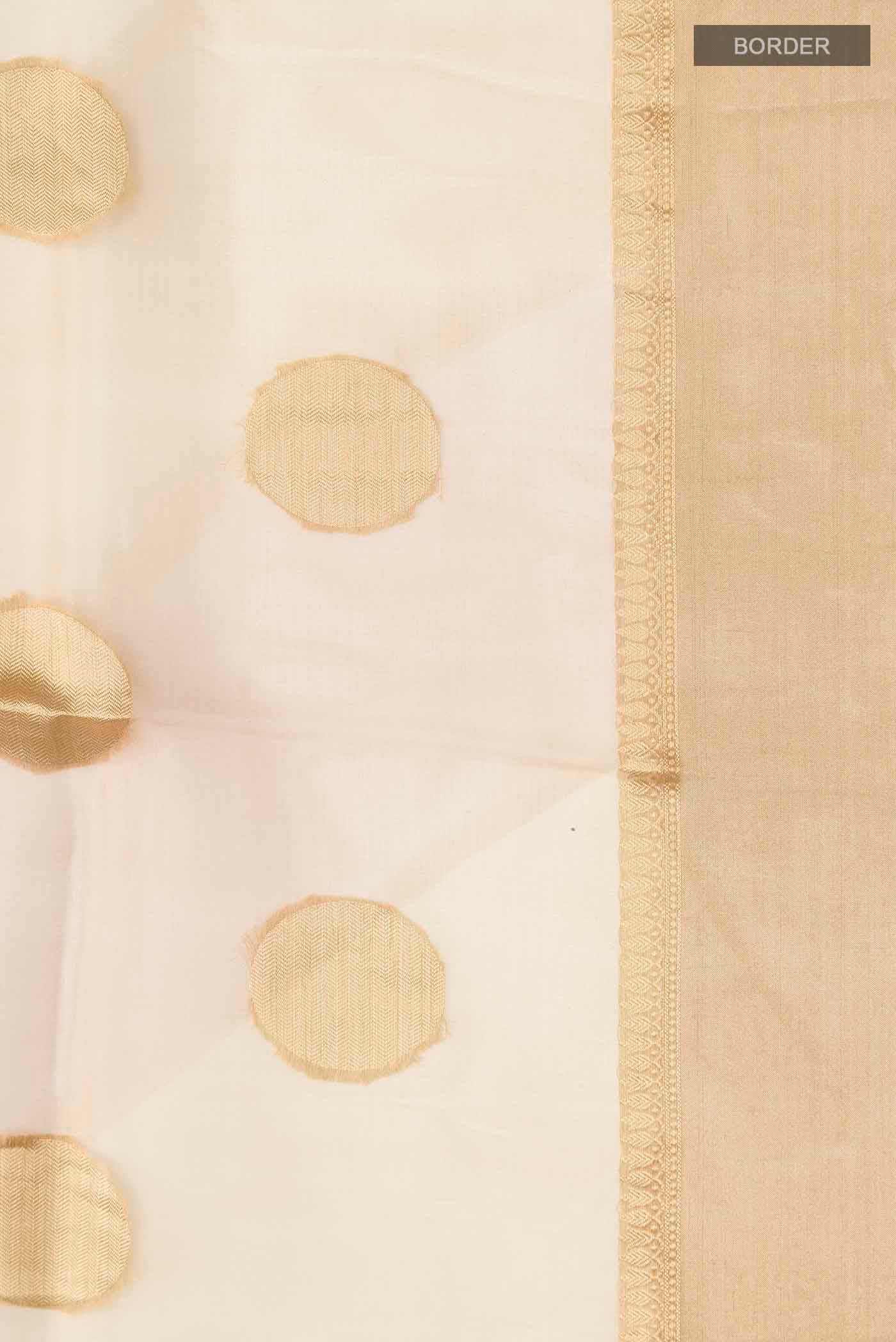 Sandal Organza Silk Saree - Image 3
