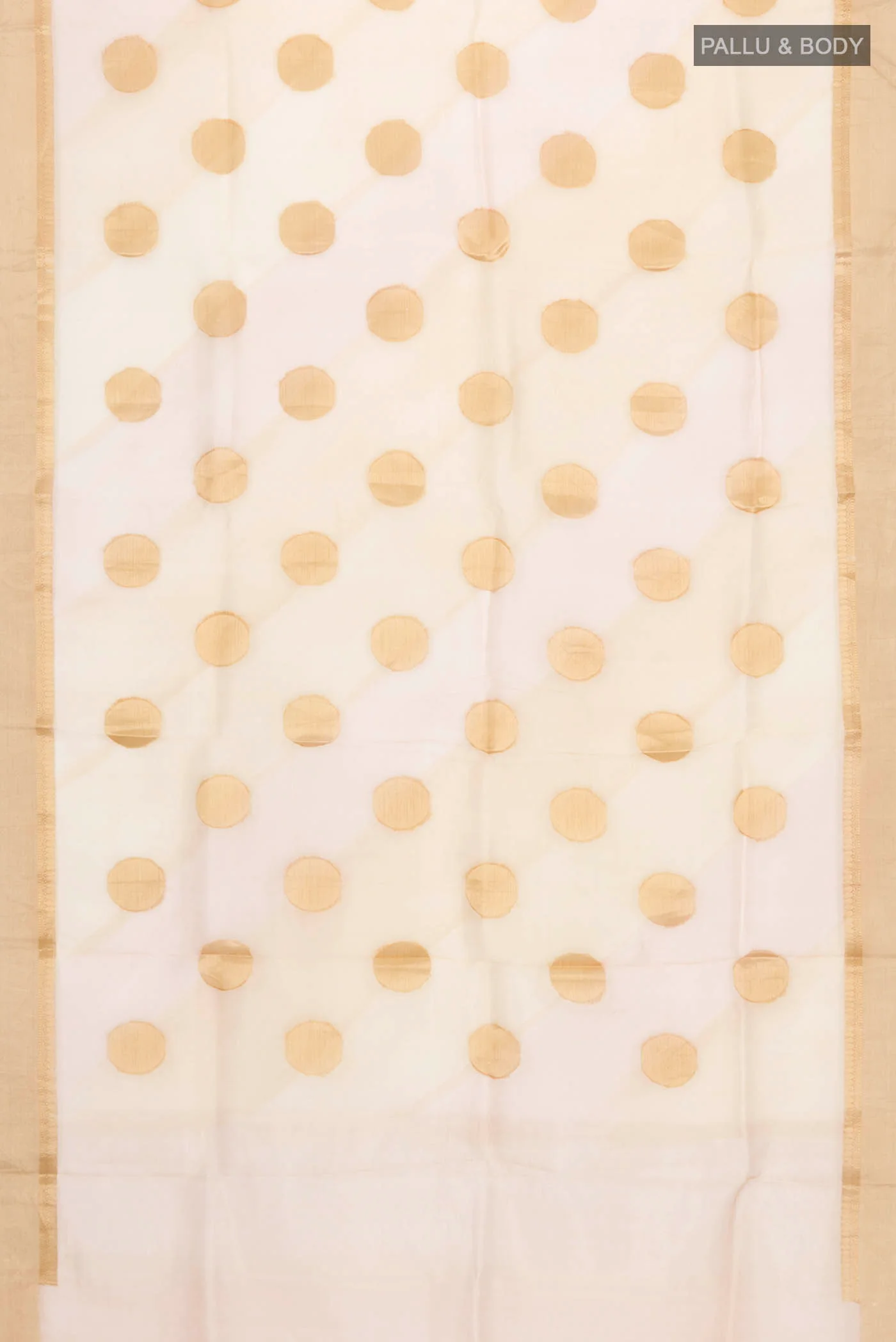 Sandal Organza Silk Saree - Image 5