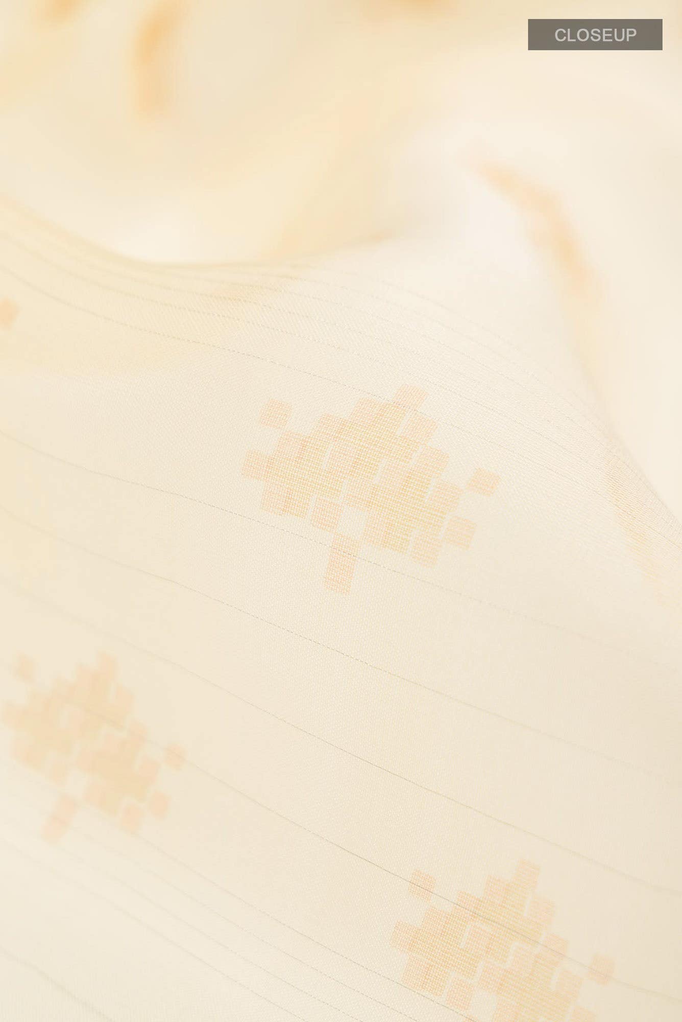 Sandal Organza Silk Saree - Image 2