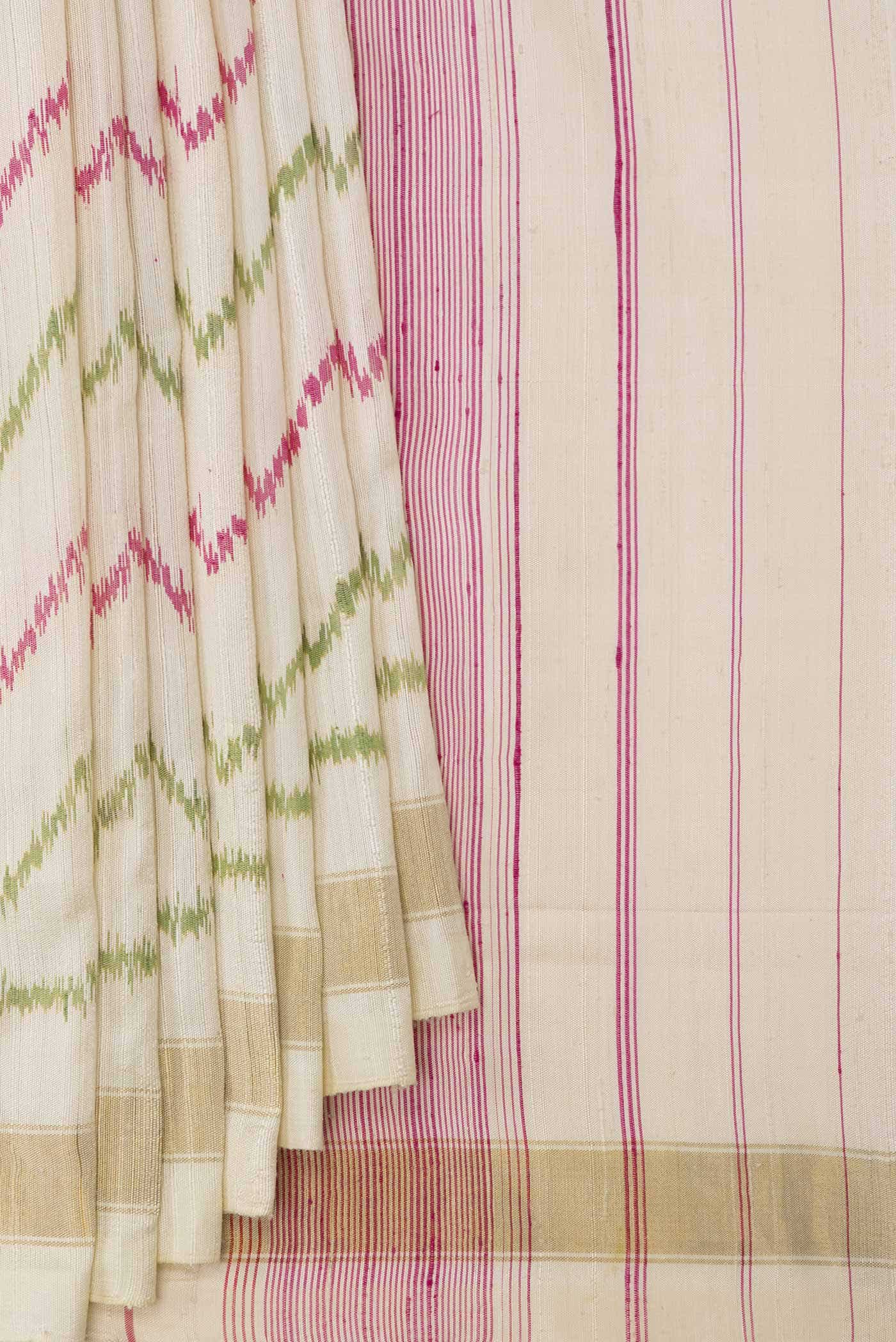 Sandal Rajkot Patola Silk Saree - Image 2