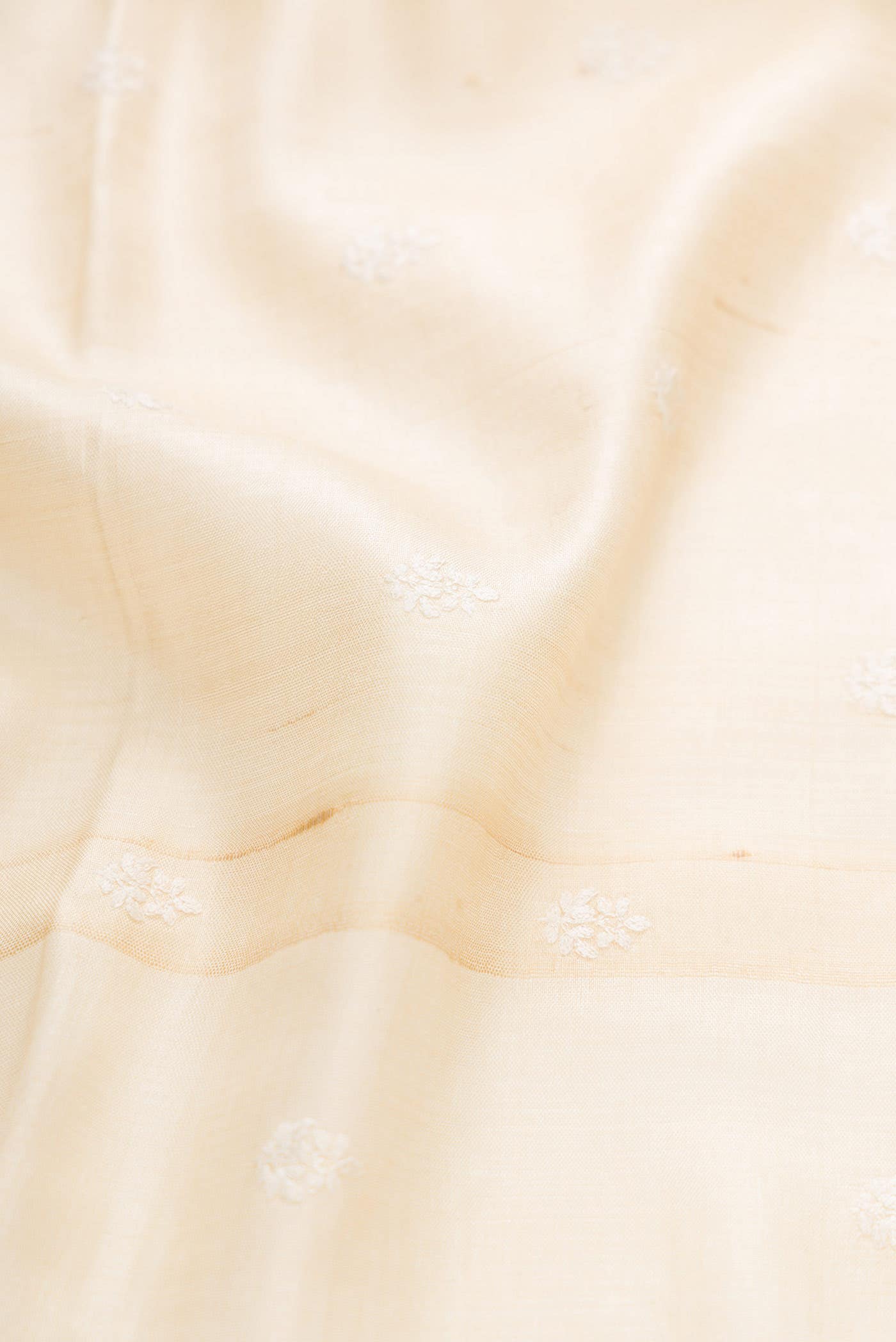 Sandal Tussar Silk Saree - Image 3