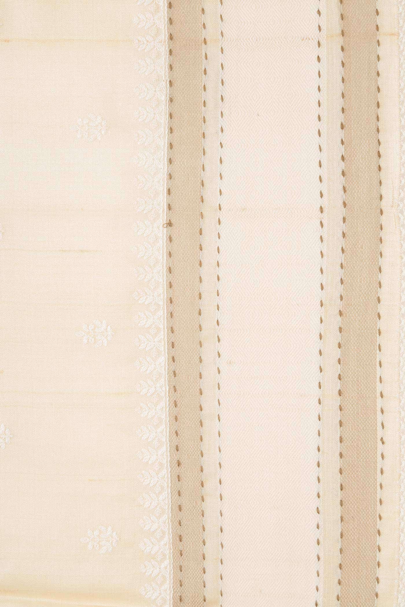 Sandal Tussar Silk Saree - Image 5