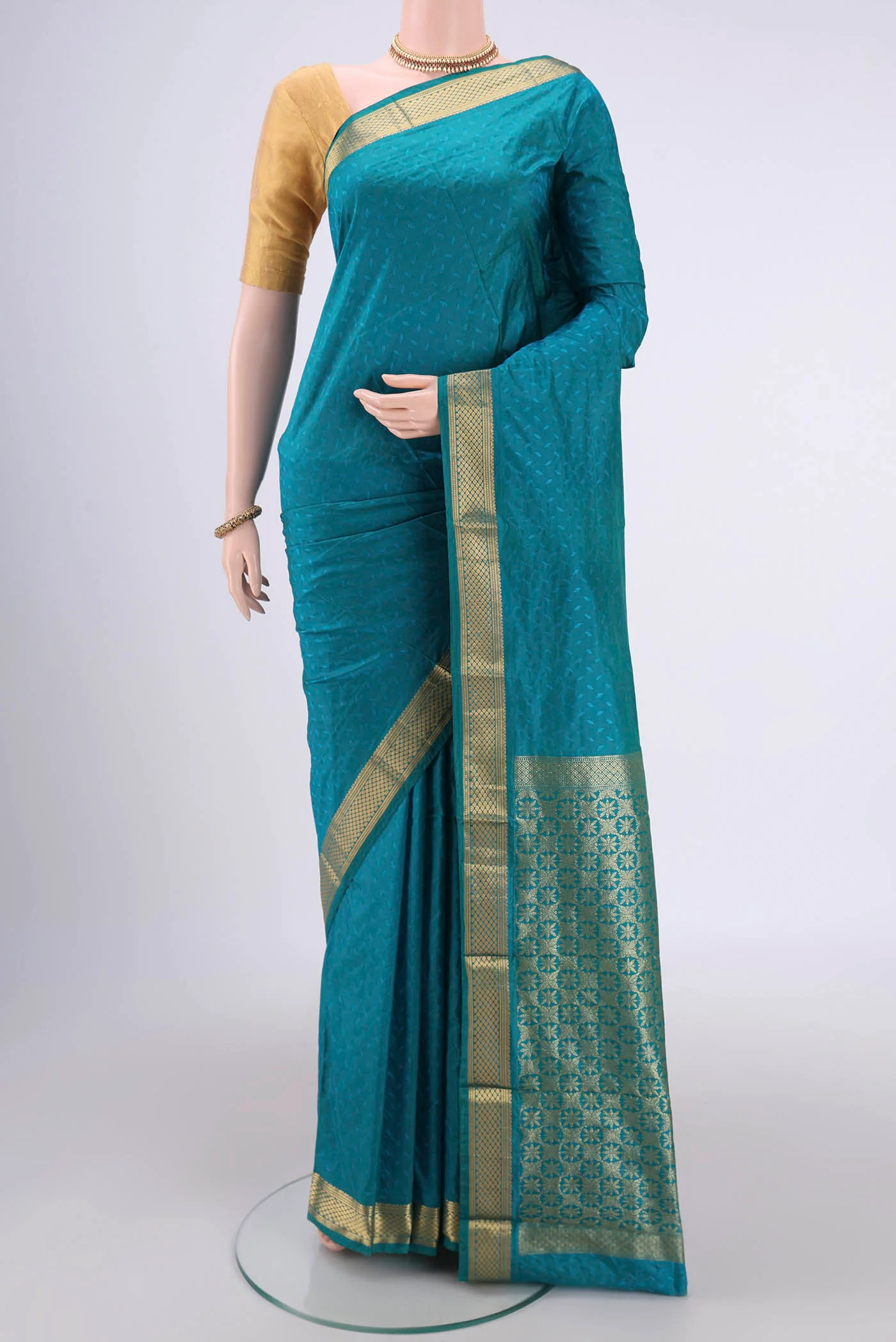 Blue Bangalore Silk Saree
