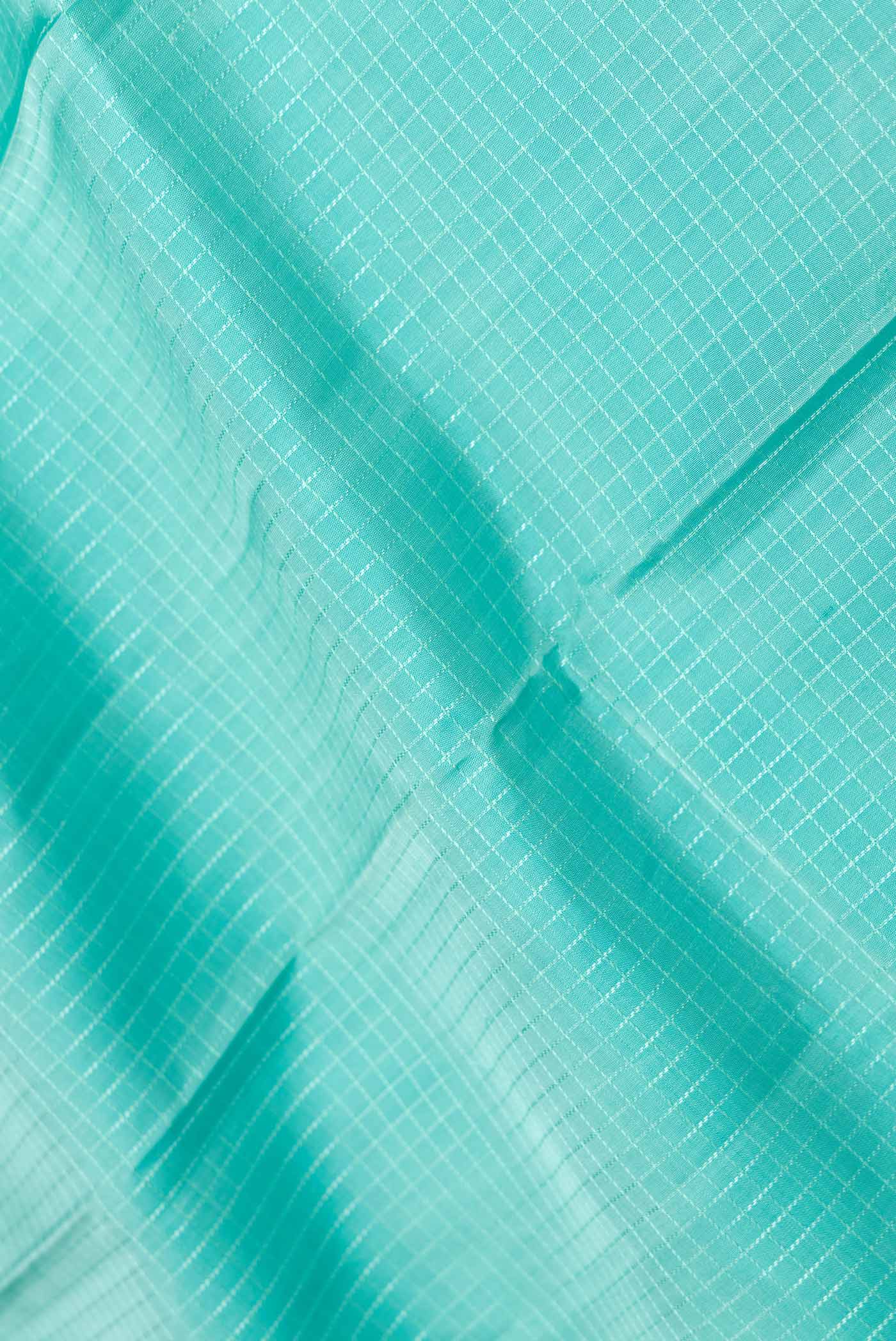 Sea Green Dual Tone Kanchipuram Saree - Image 2
