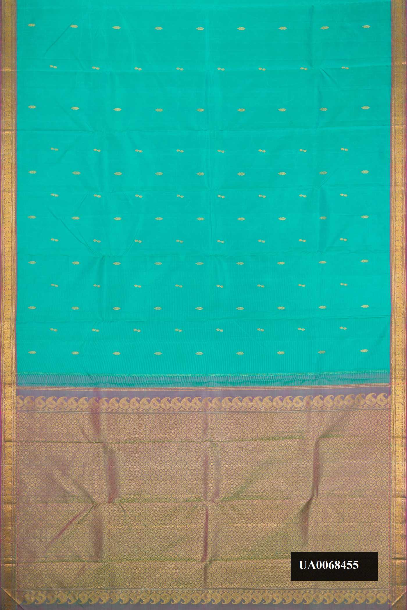 Sea Green Dual Tone Kanchipuram Silk Saree