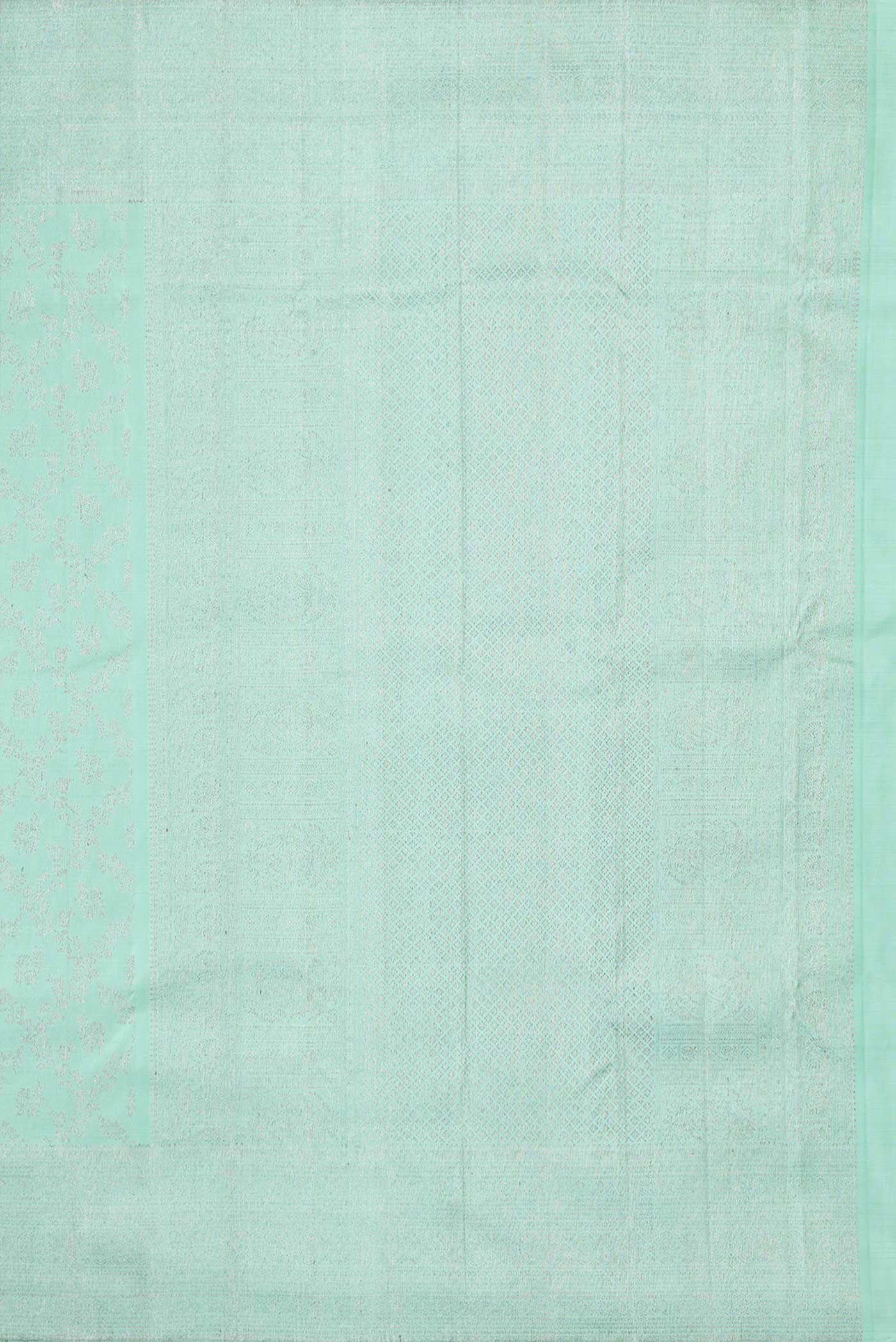 Sea Green Dual Tone Kanchipuram Silk Saree - Image 7