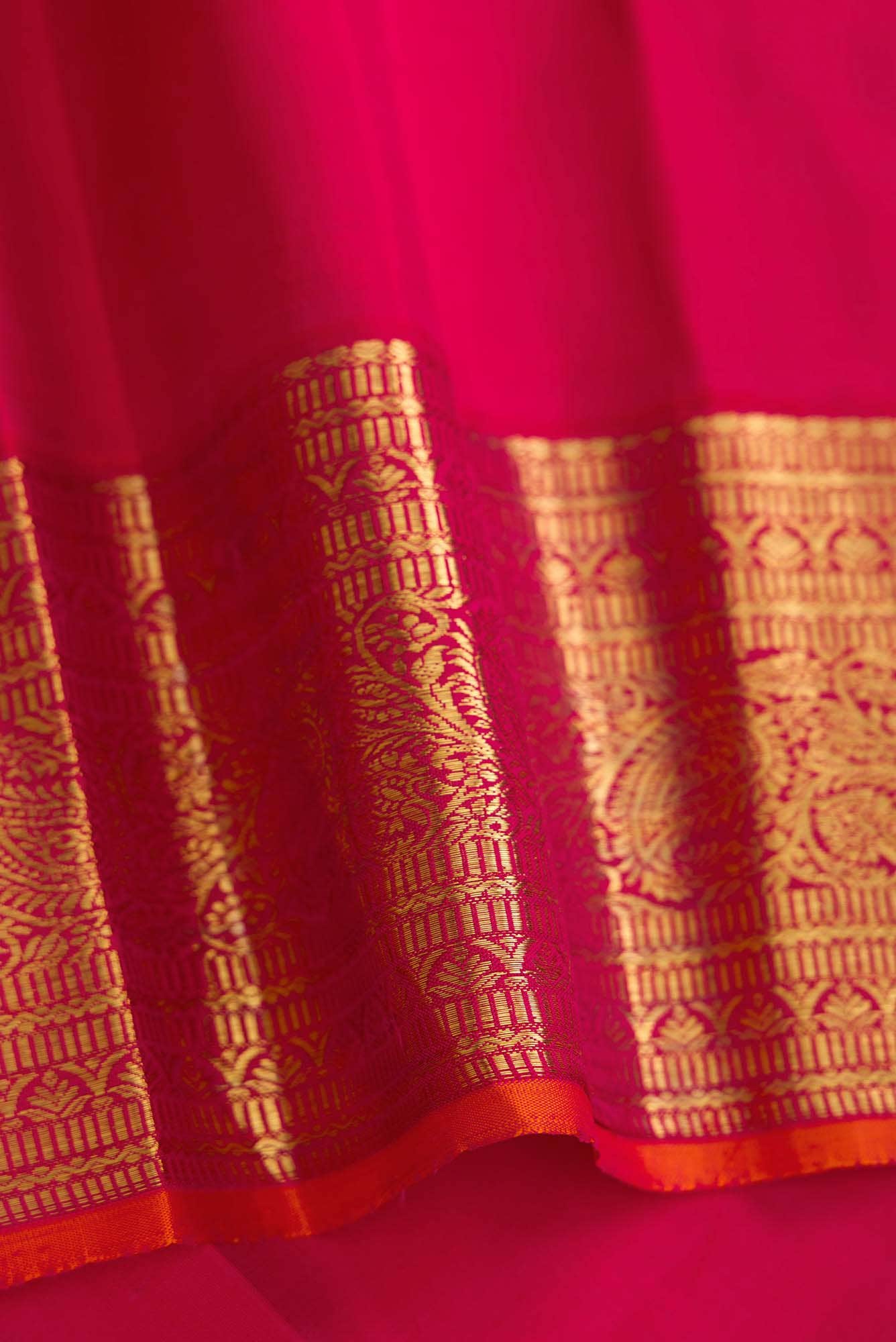 Pure Silk Pure Zari Sea Green Dual Tone Kanjivaram Saree - Image 6
