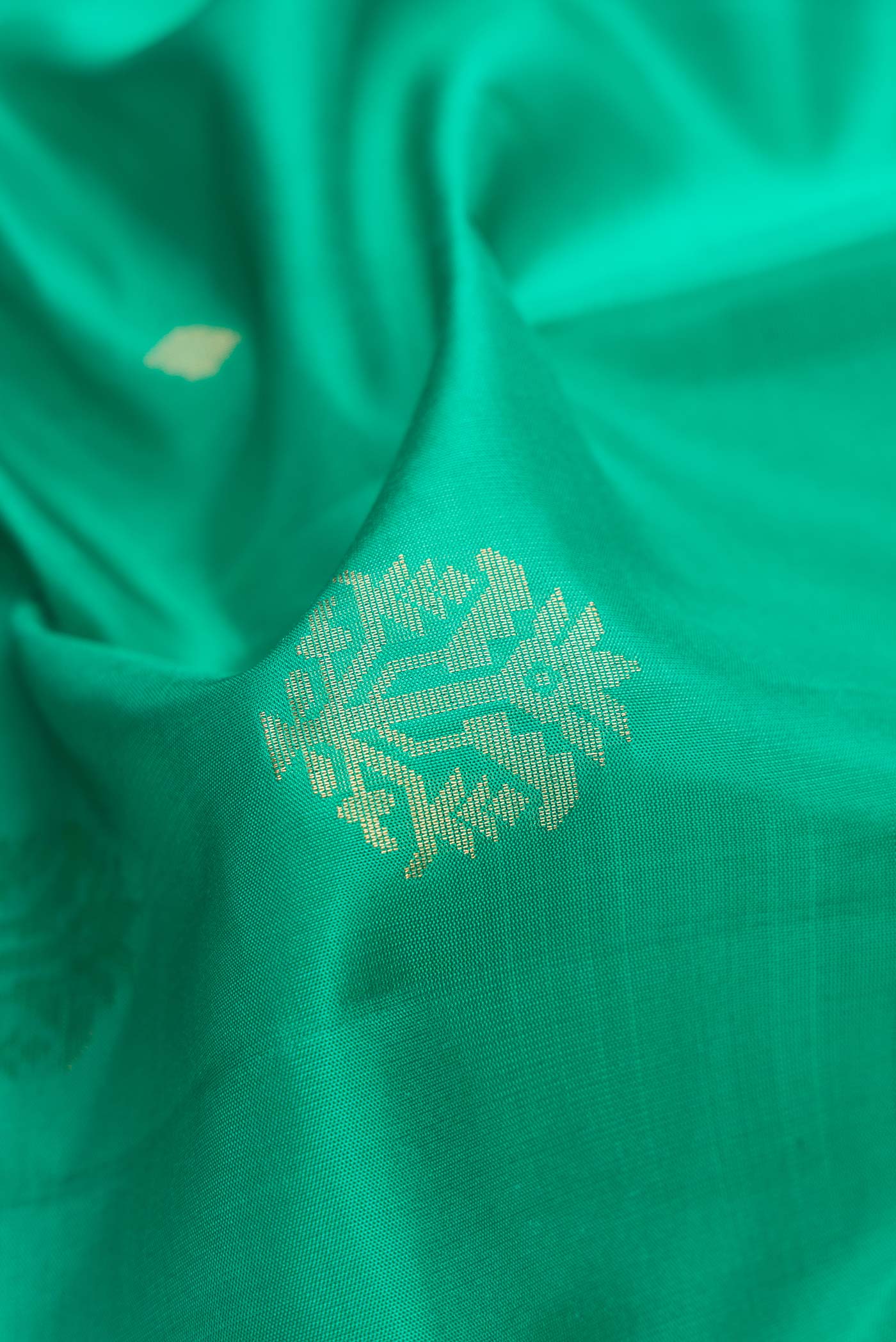 Sea Green Soft Silk Saree - Image 2
