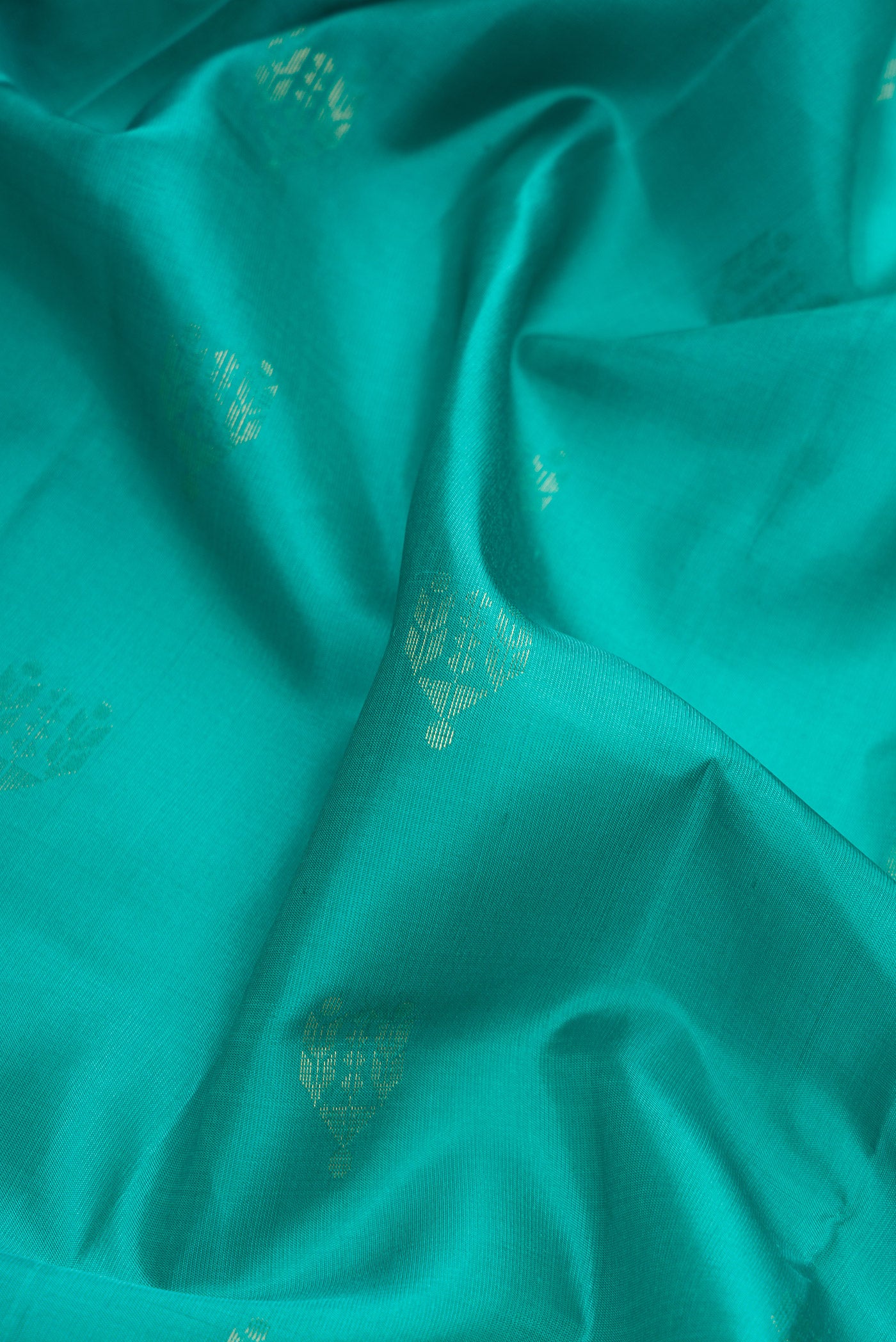 Sea Green Soft Silk Saree - Image 2
