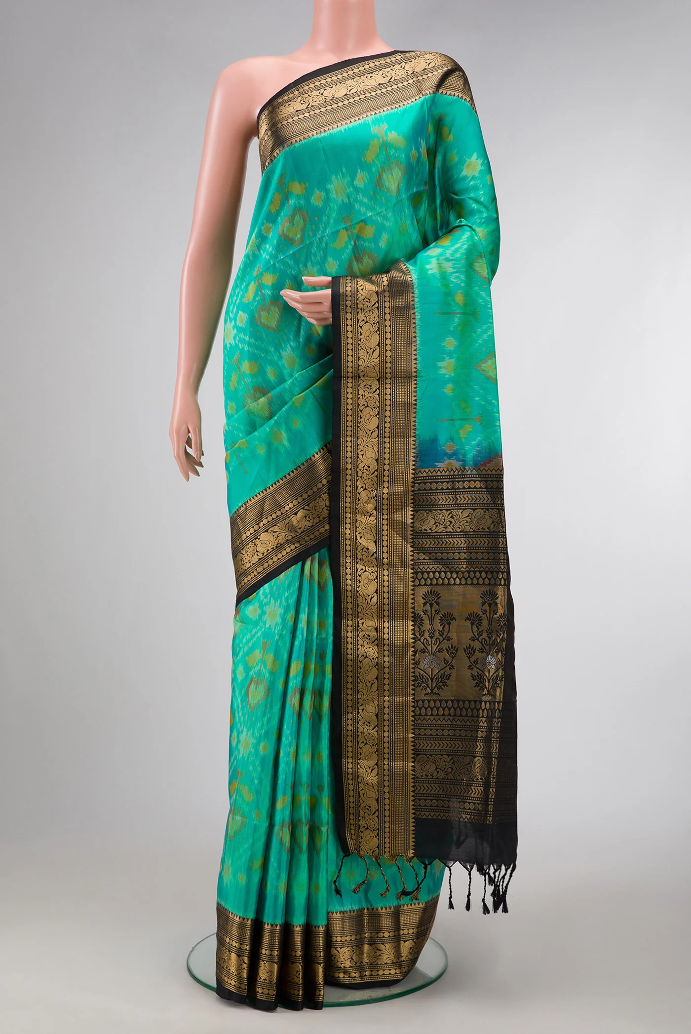 Turquoise Soft Silk Saree