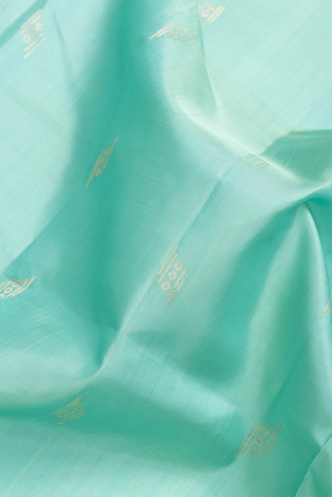 Sea Green Soft Silk Saree - Image 2