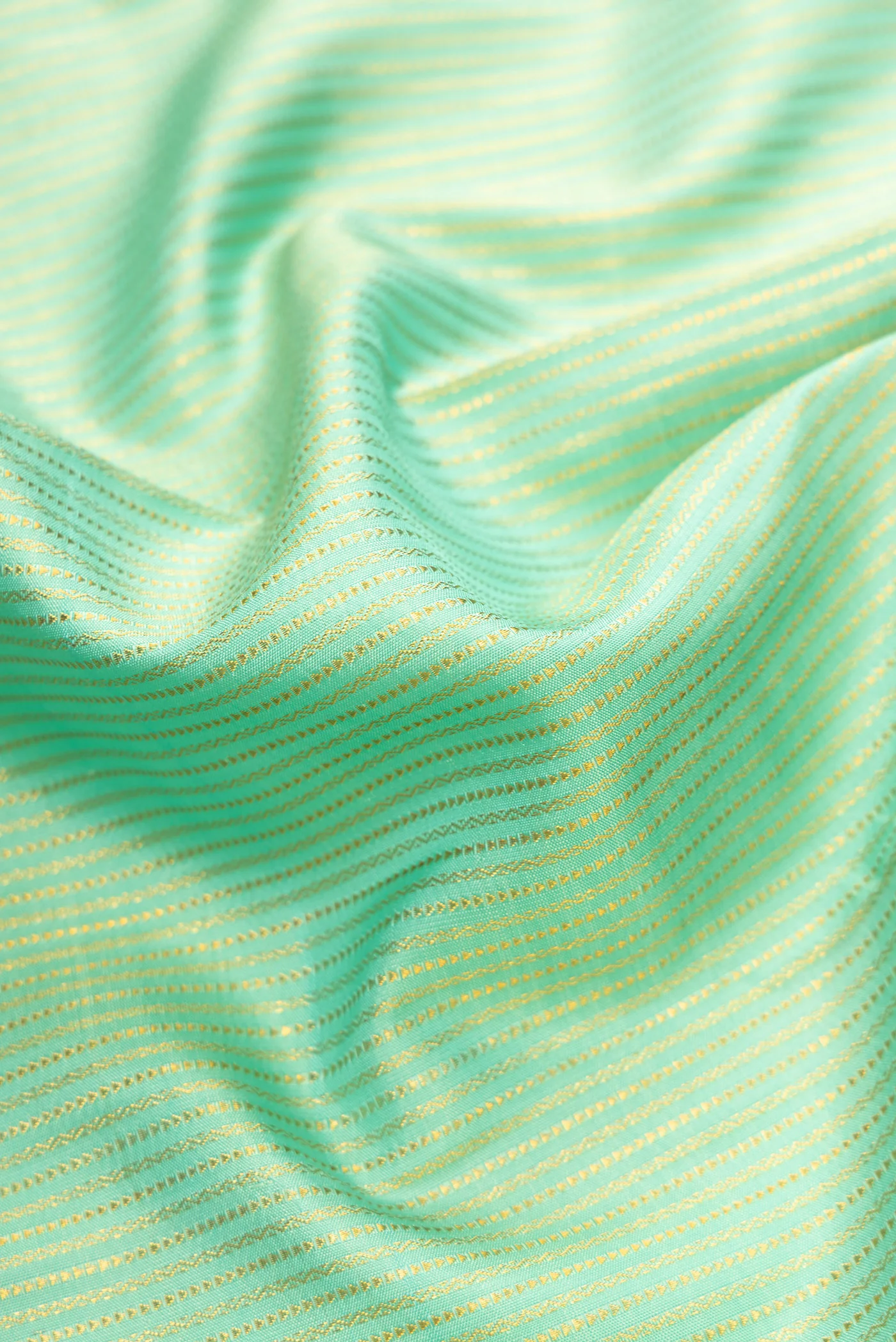 Sea Green Kanchipuram Silk Saree - Image 2