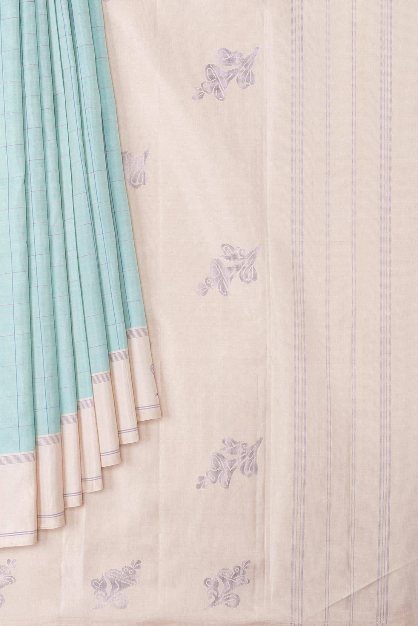 Sea Green Kanchipuram Silk Saree - Image 2