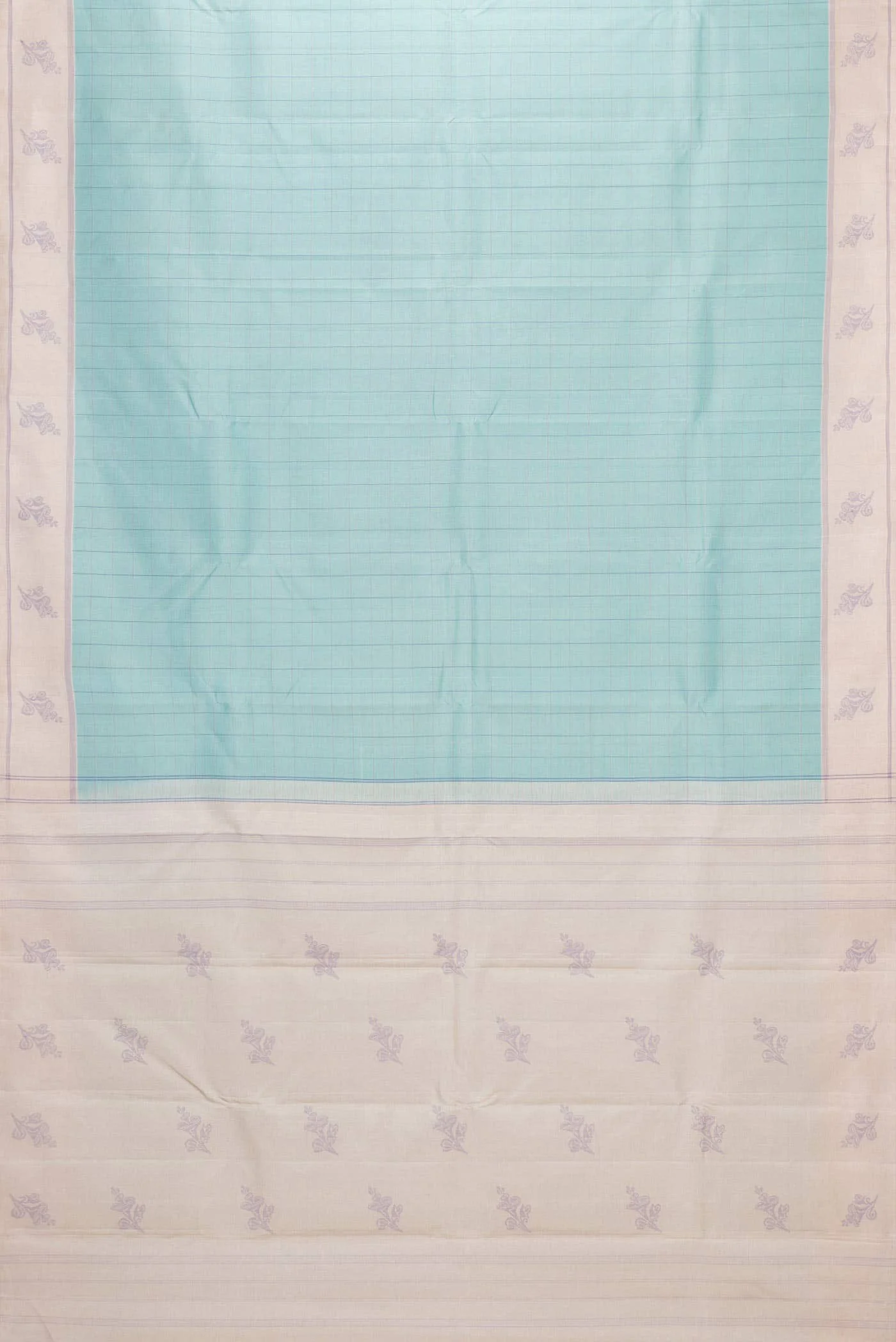 Sea Green Kanchipuram Silk Saree - Image 4