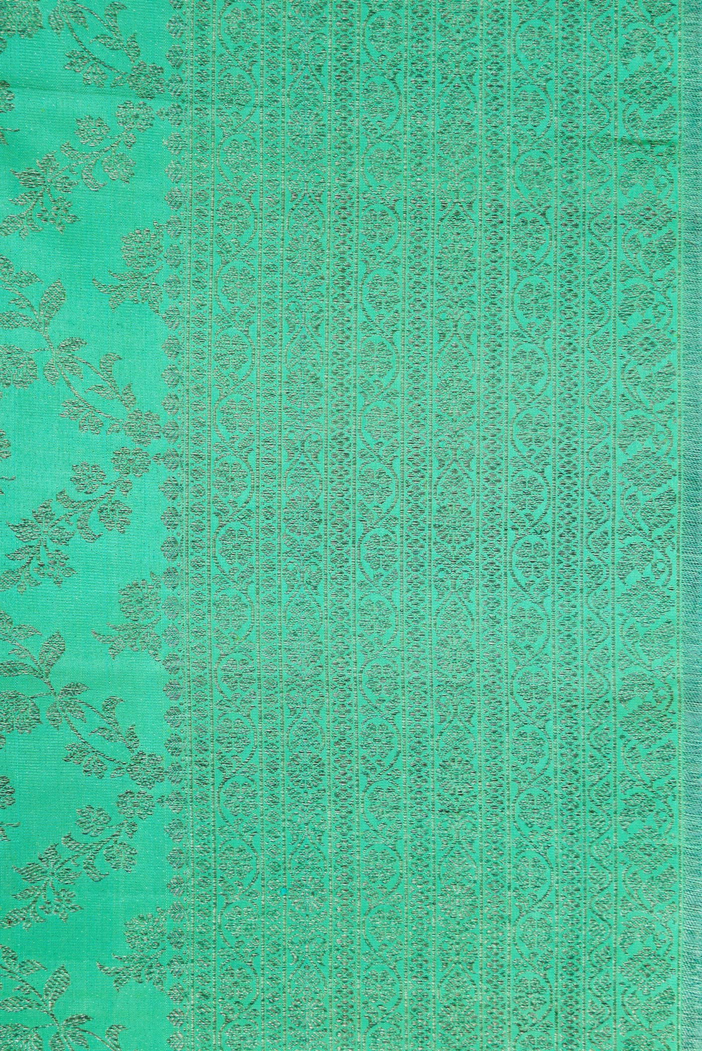 Sea Green Kanjivaram Silk Saree - Image 3