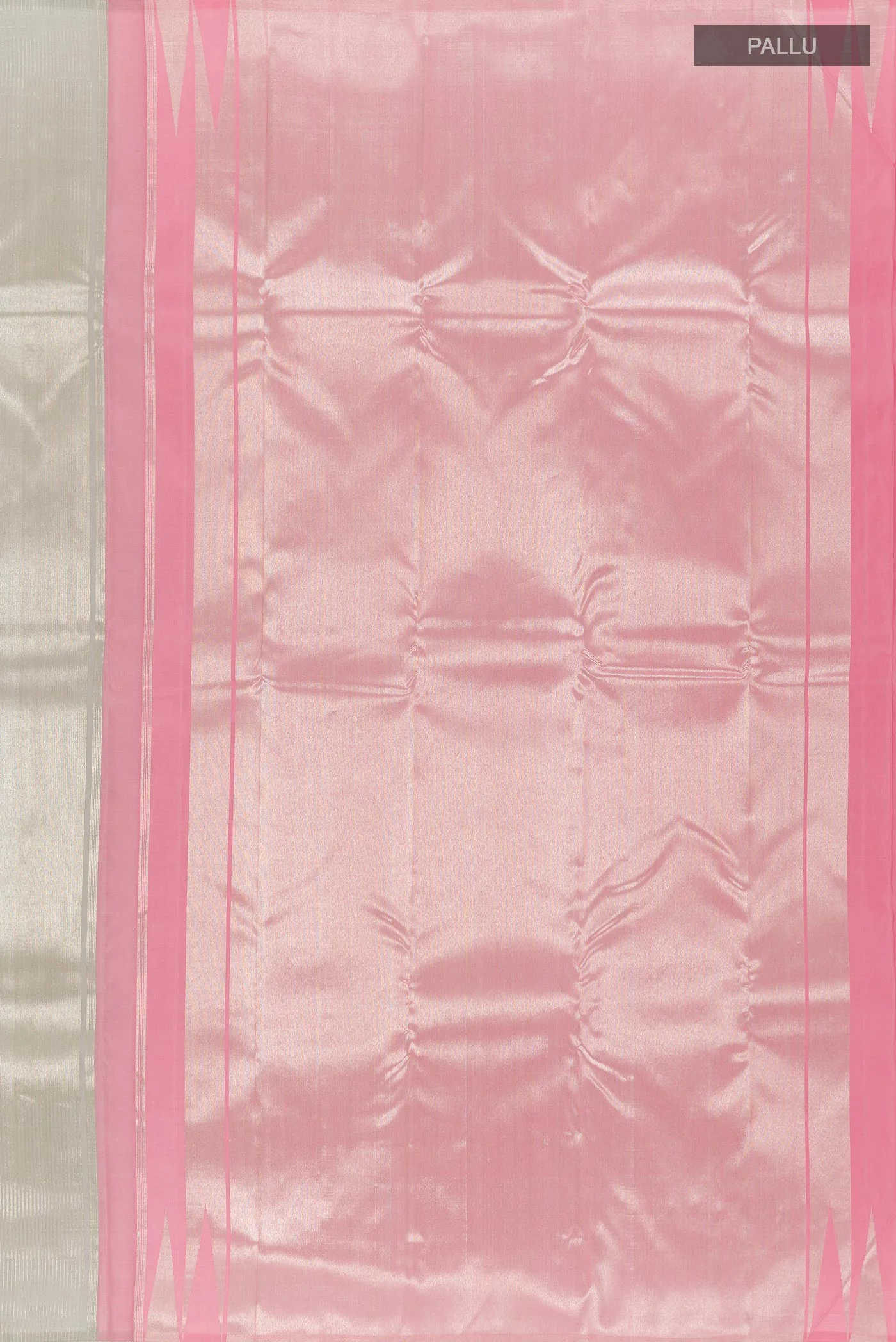 Silver Kanchipuram Silk Saree - Image 6