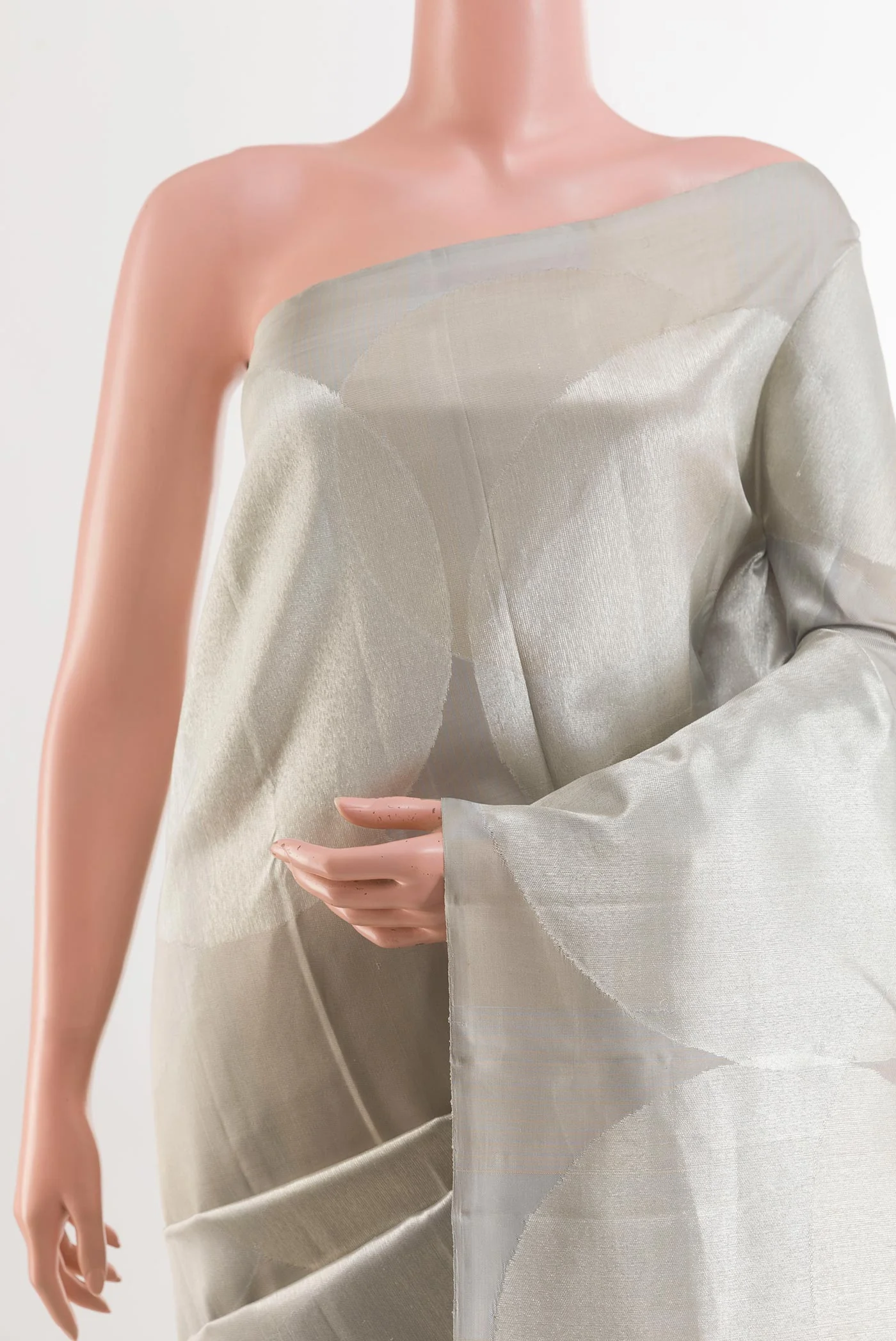 Silver Kanjivaram Silk Saree - Image 2