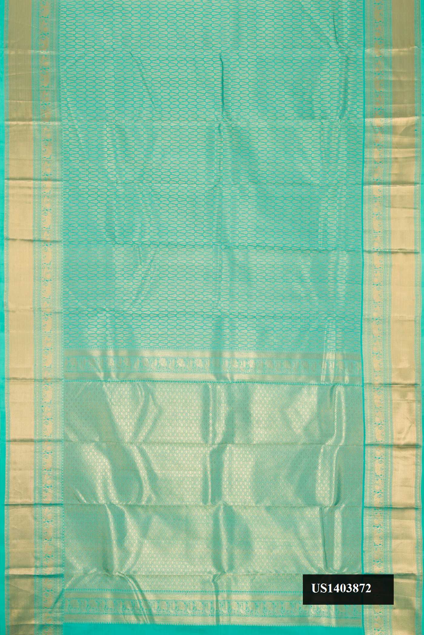 Sky Blue Dual Tone Kanchipuram Silk Saree