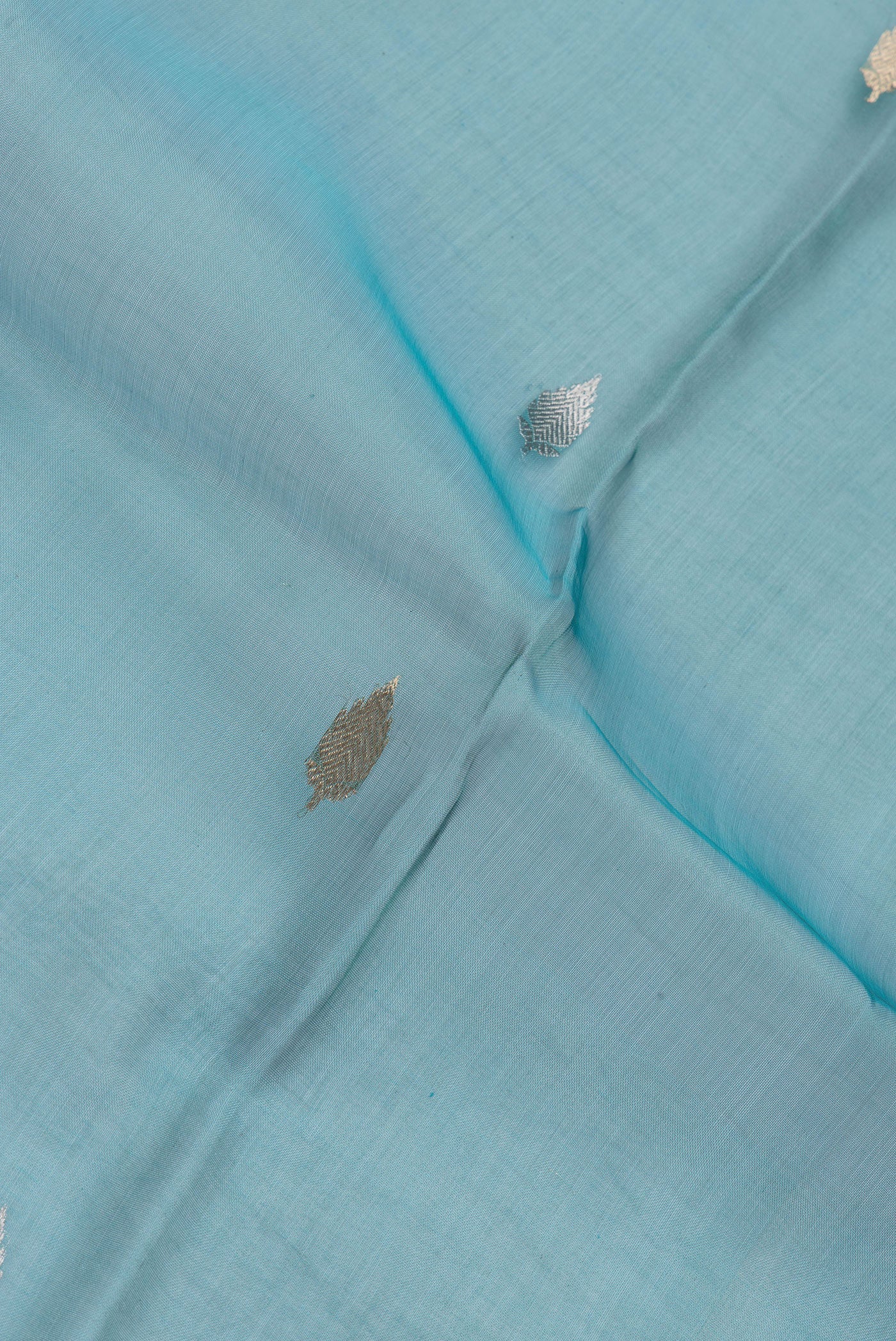 Maya Blue Organza Silk Saree - Image 2