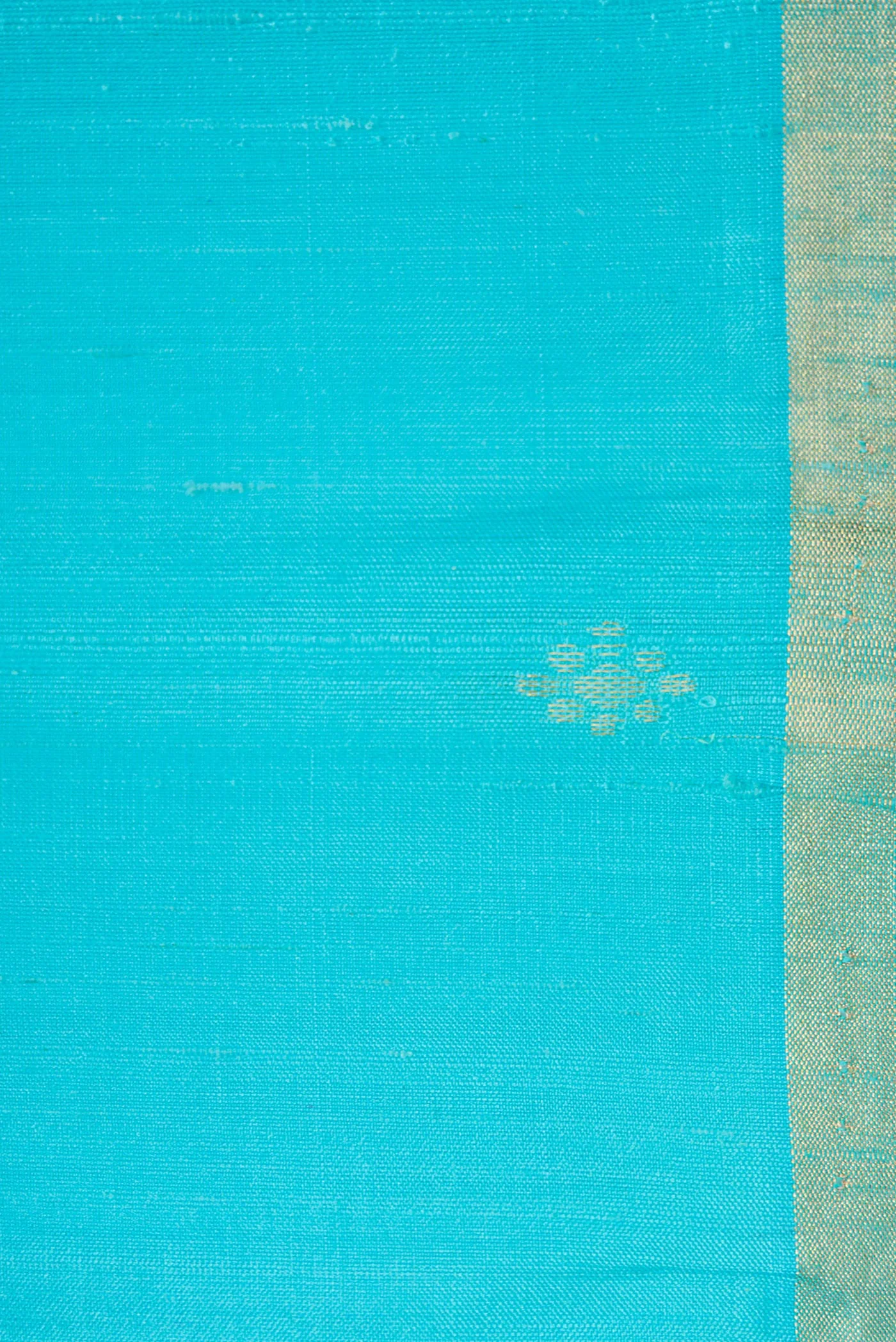 Sky Blue Raw Silk Saree - Image 3