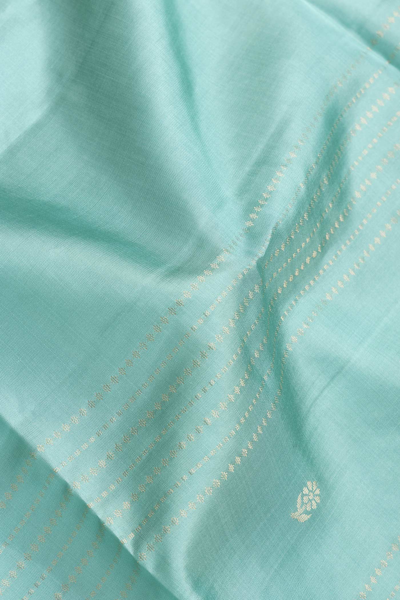 Sky Blue Soft Silk Saree - Image 2