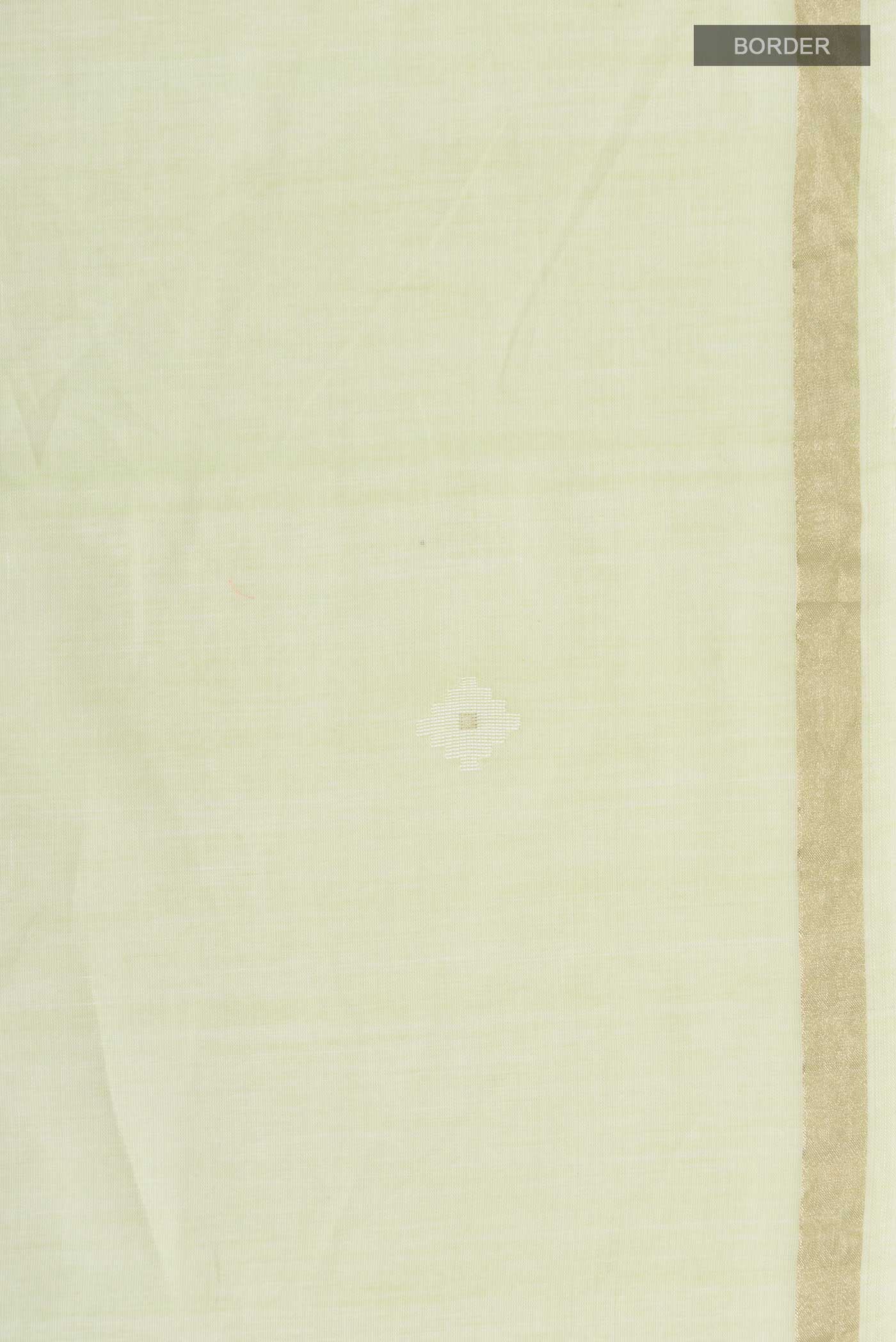 Suchitra-Pista Green Bengal Cotton Saree - Image 3