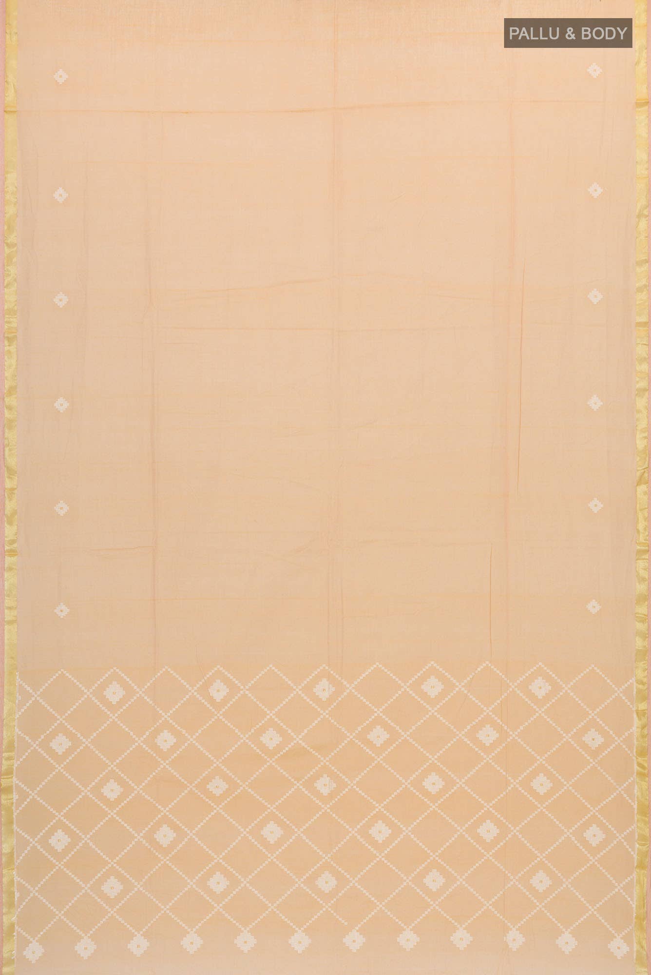Suchitra-Sandal Bengal Cotton Saree - Image 5