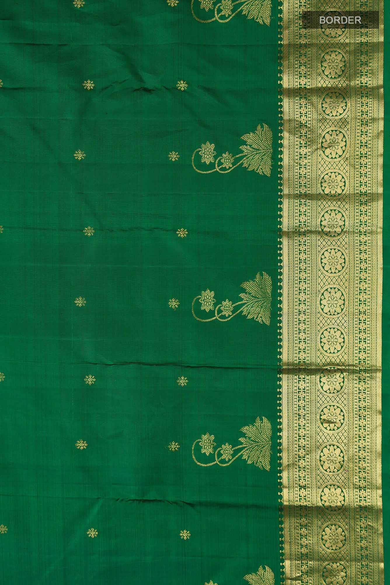 Tarangini-Green Kanchipuram Silk Saree - Image 8