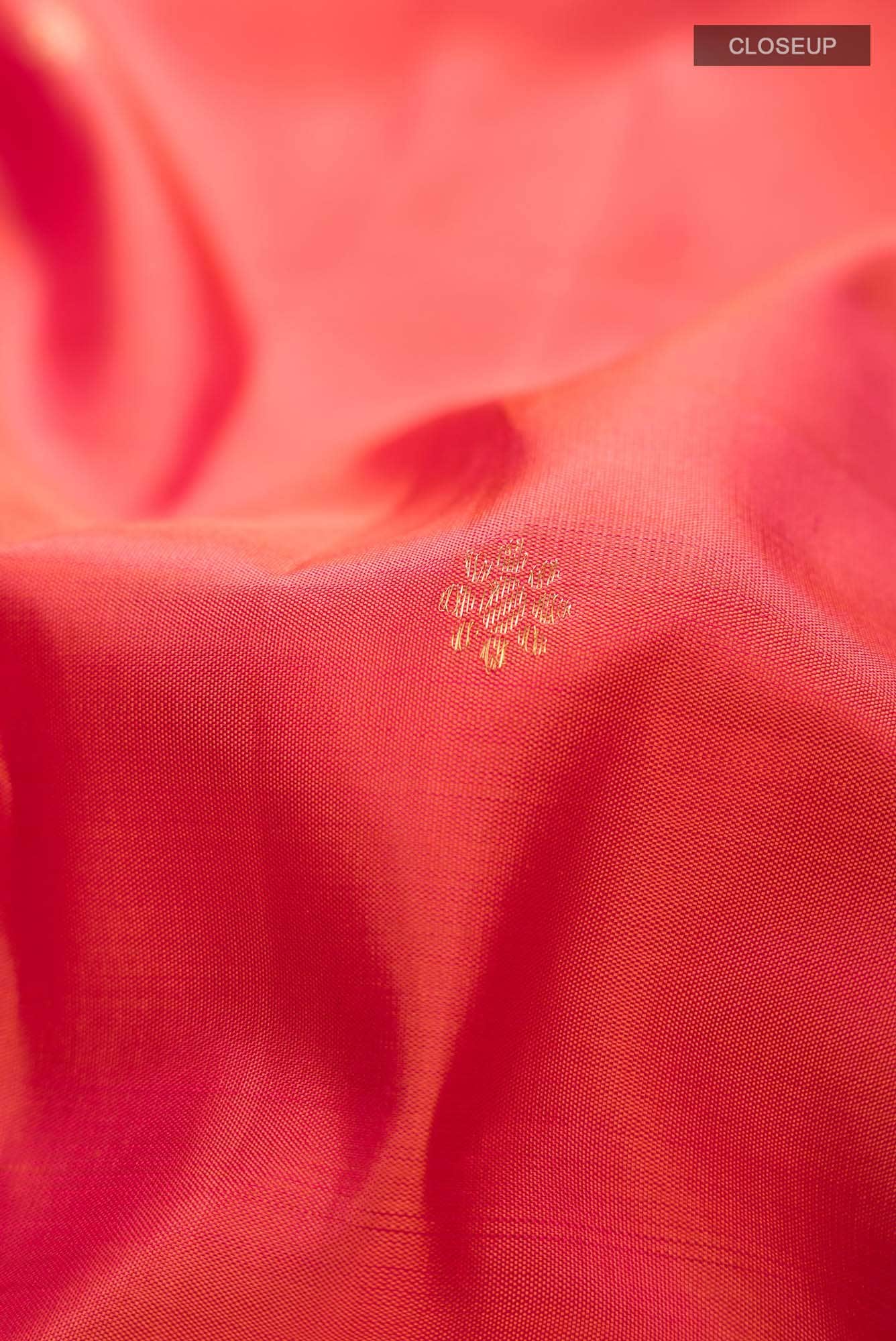 Tarangini-Orange Kanchipuram Silk Saree - Image 4