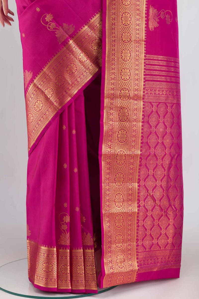 Tarangini-Pink Kanchipuram Silk Saree - Image 3