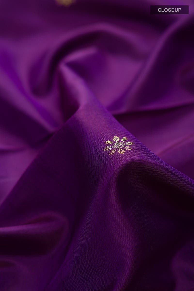 Tarangini-Purple Kanchipuram Silk Saree - Image 10
