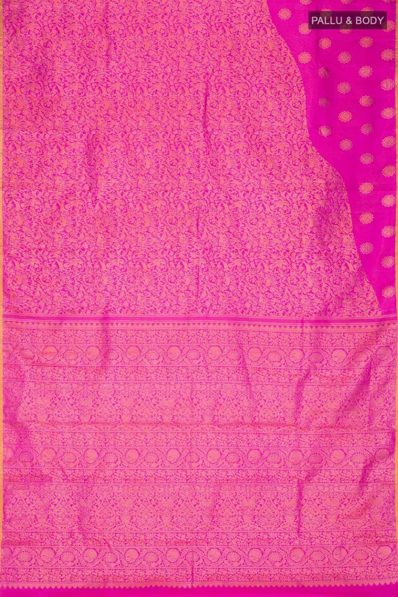 Vanashree-Pink Kanchipuram Silk Saree - Image 9