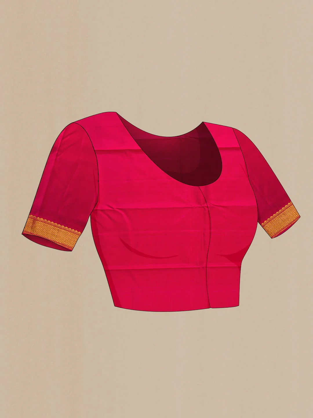 Pure Silk Pure Zari Violet Dual Tone Kanjivaram Saree - Image 7