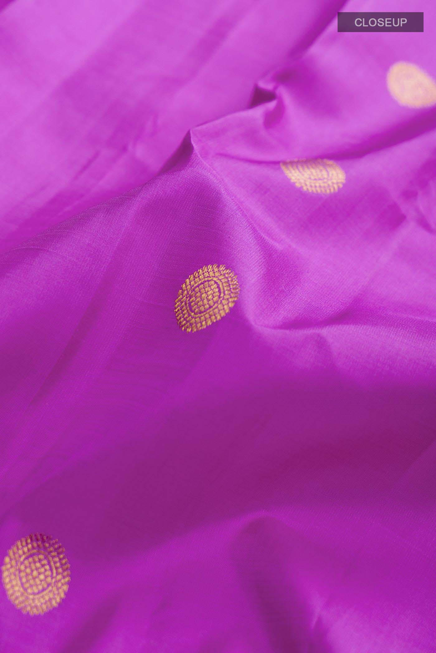 Violet Kanjivaram Silk Saree - Image 2