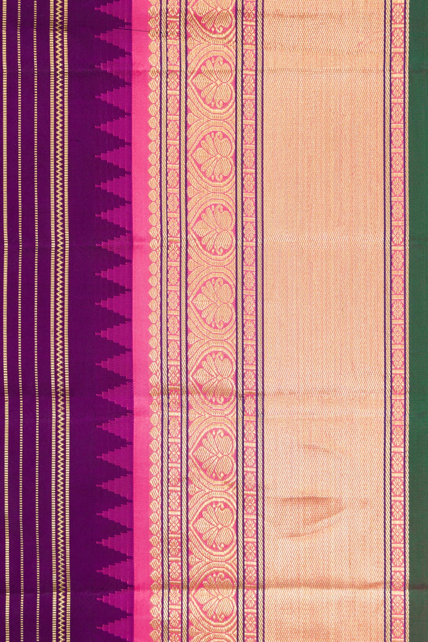 Violet Kanjivaram Silk Saree - Image 3