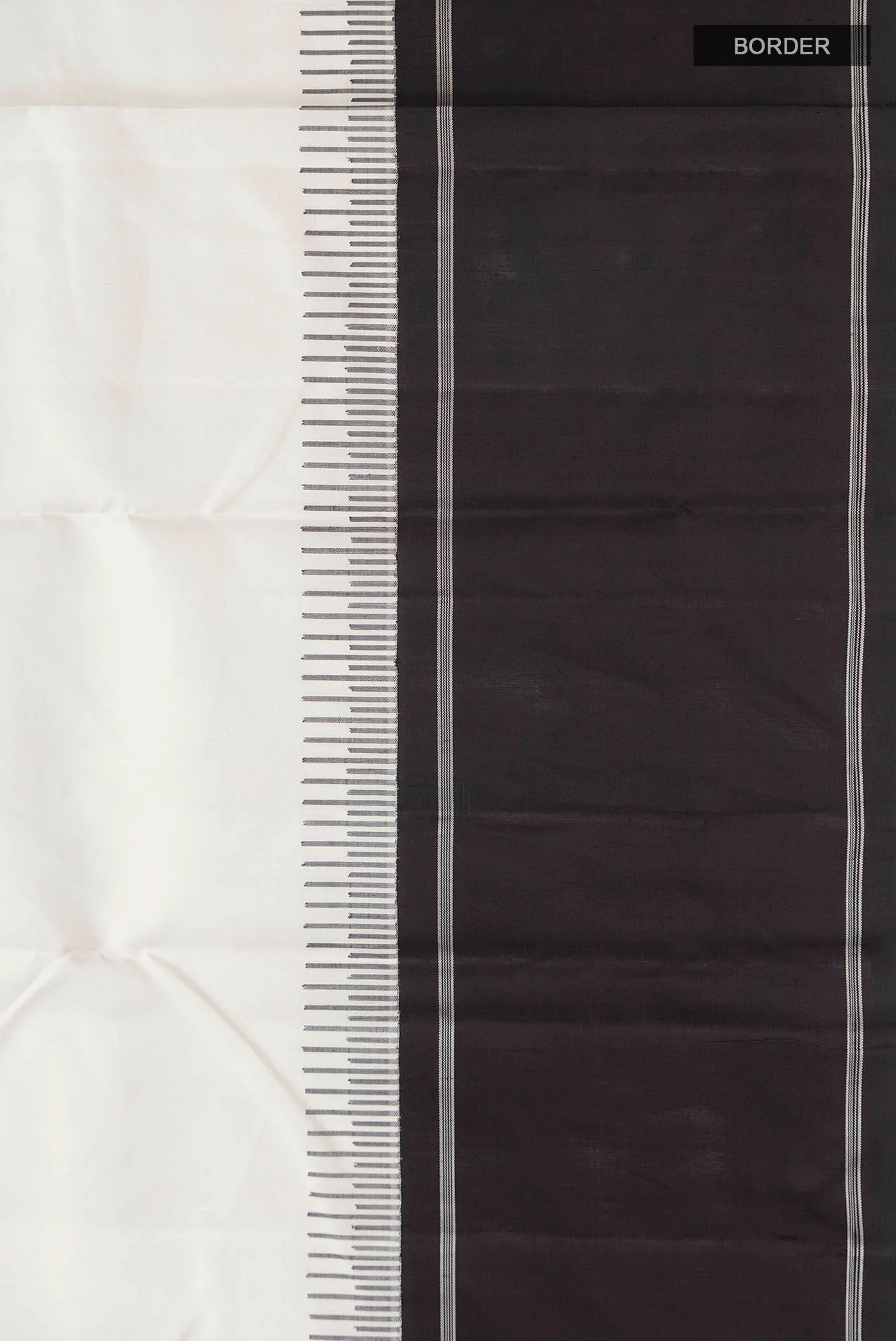 White Kanjivaram Silk Saree - Image 3