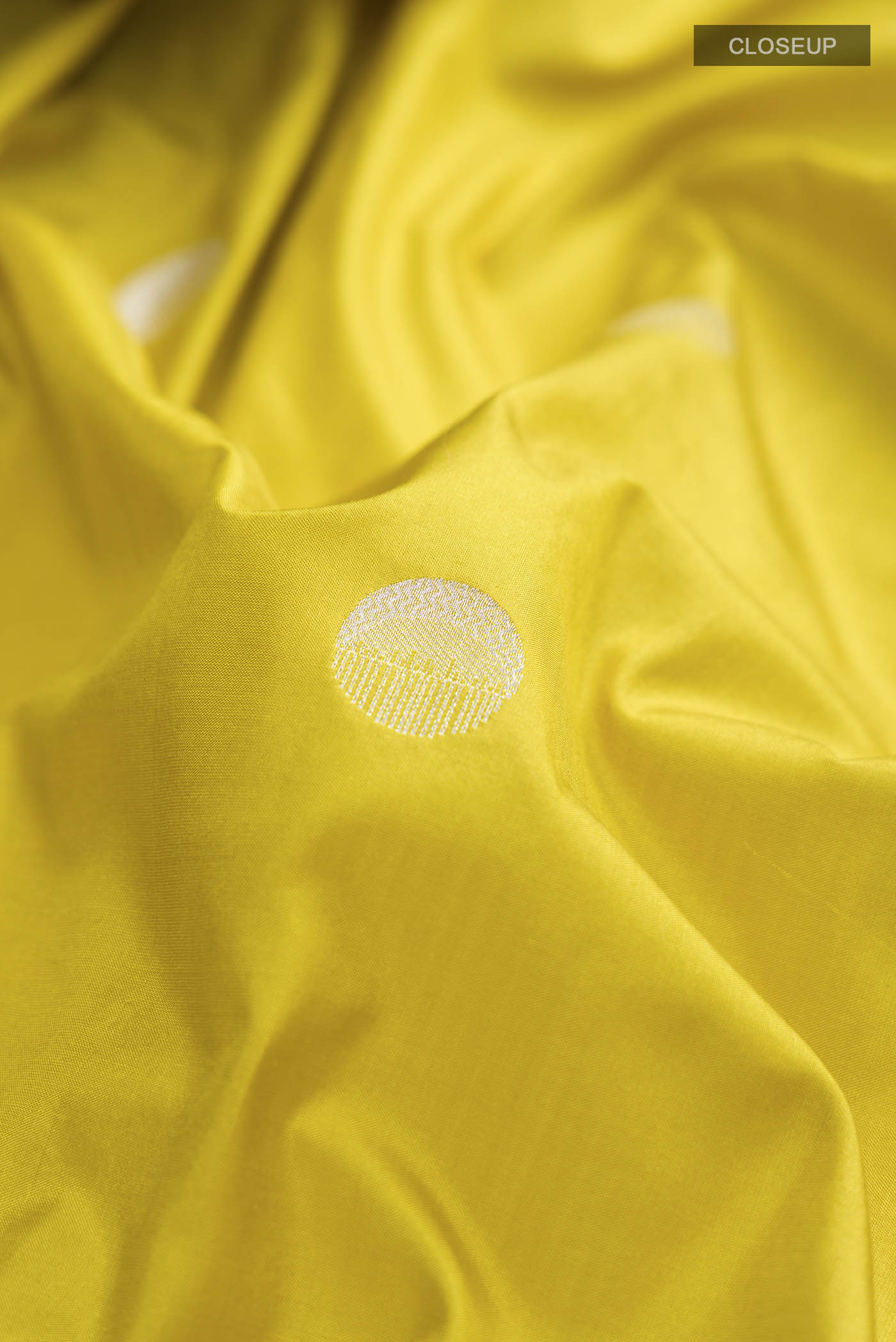 Yellow Banarasi Silk Saree - Image 2
