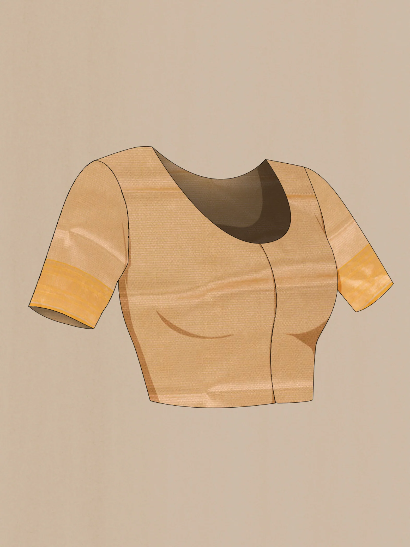 Mustard Banarasi Silk Saree - Image 2