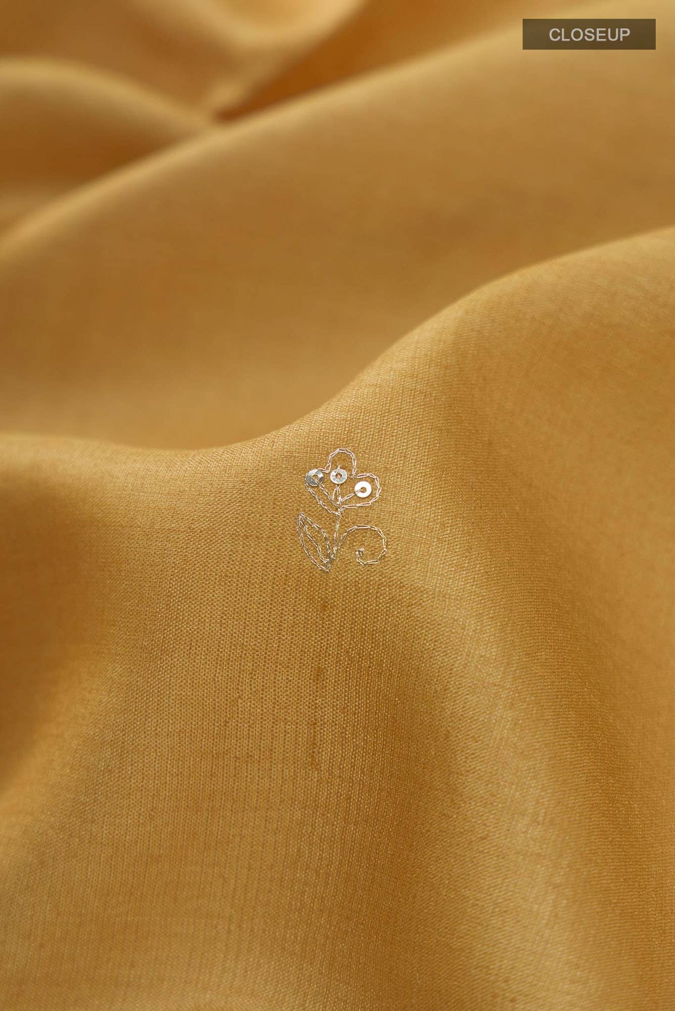 Beige Bhagalpuri Tussar Silk Saree - Image 3